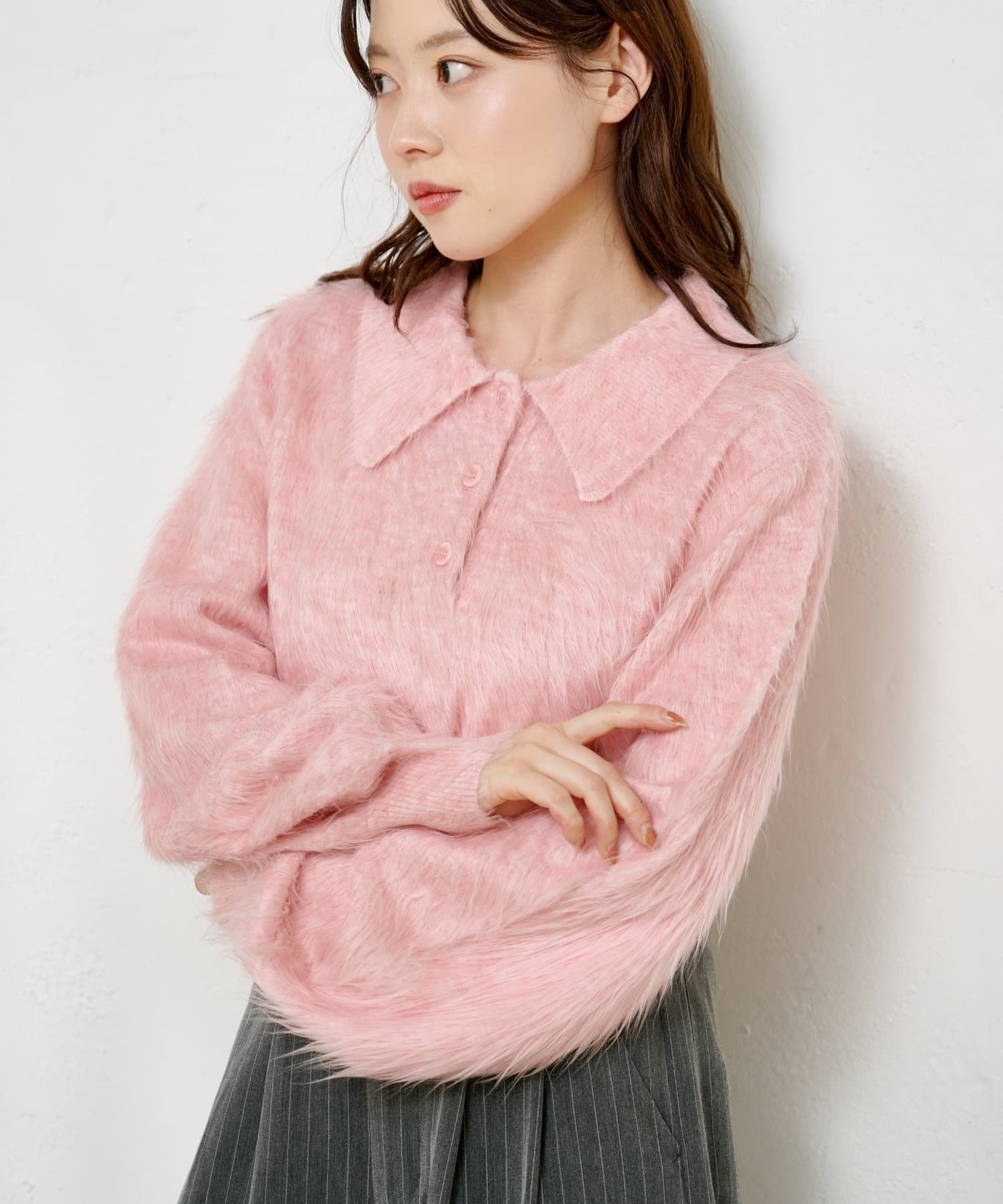 Kastane(カスタネ) シャギーポロニット