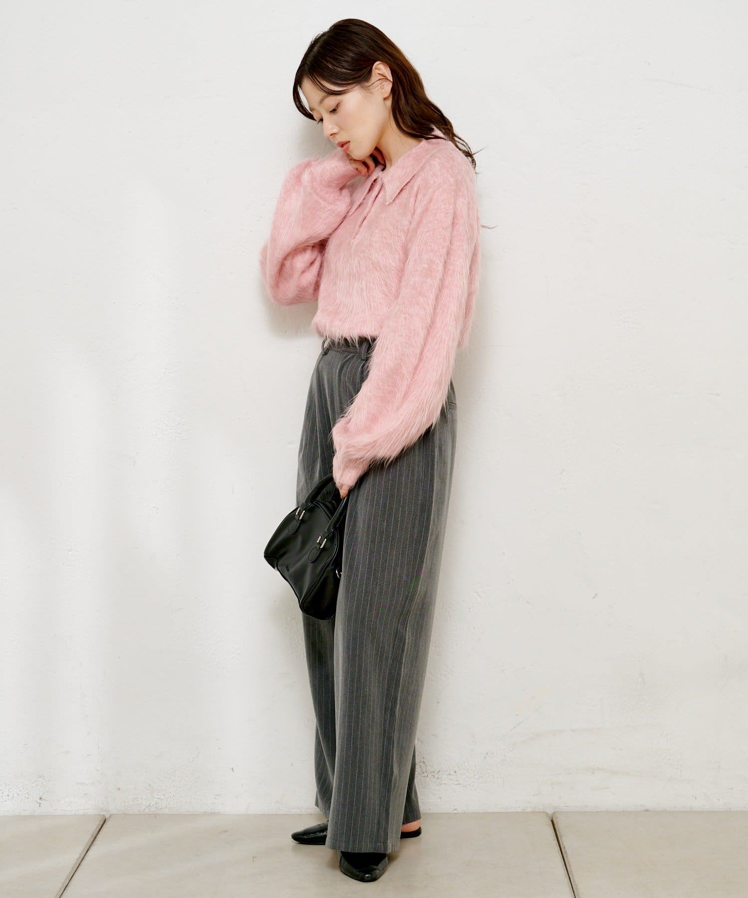 Kastane(カスタネ) シャギーポロニット