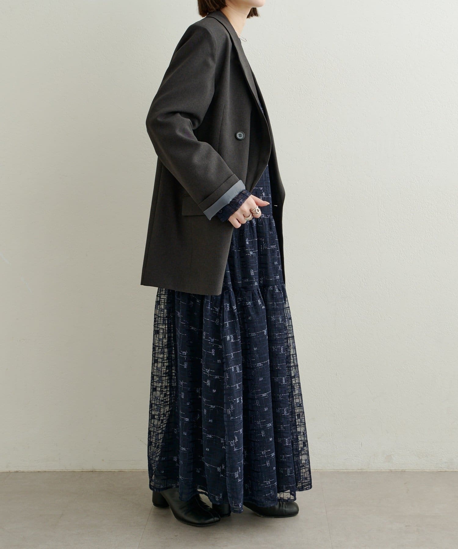 Omekashi(オメカシ) 【セットアップ着用可能◎】ダブルテーラードジャケット