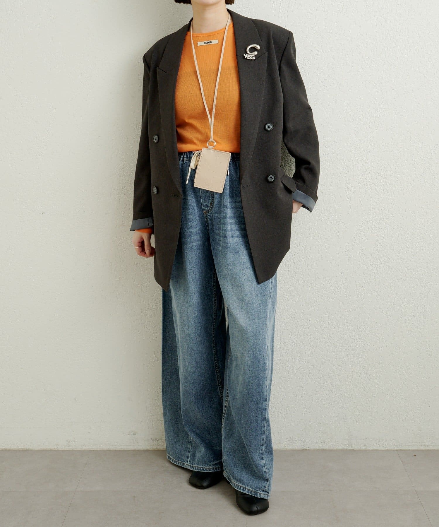 Omekashi(オメカシ) 【セットアップ着用可能◎】ダブルテーラードジャケット