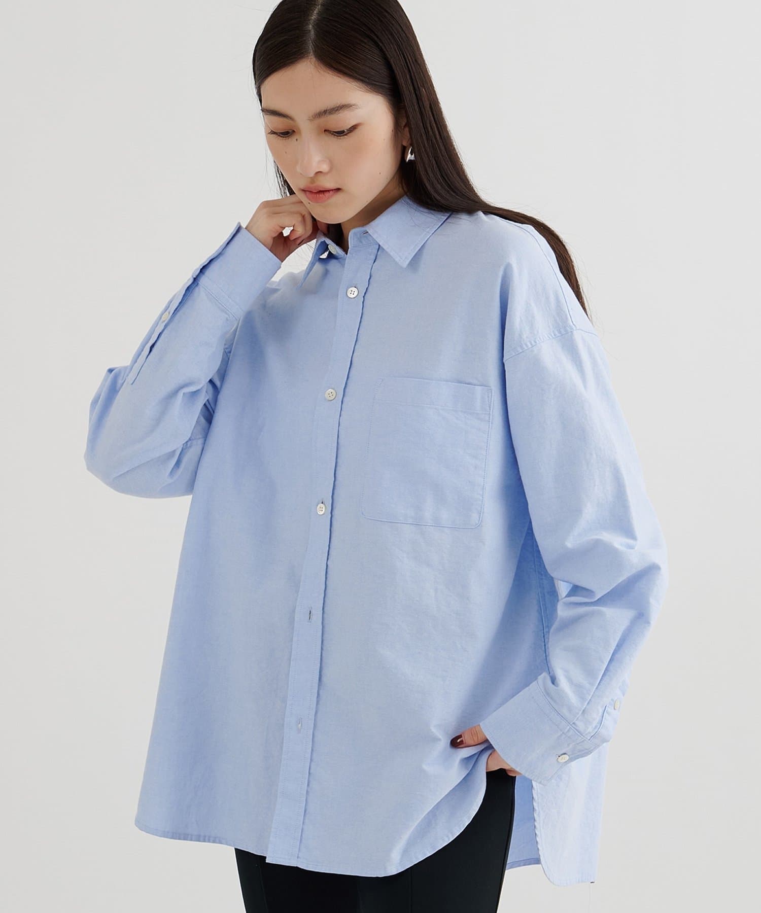 Whim Gazette(ウィム ガゼット) 刺繍オックスフォードシャツ