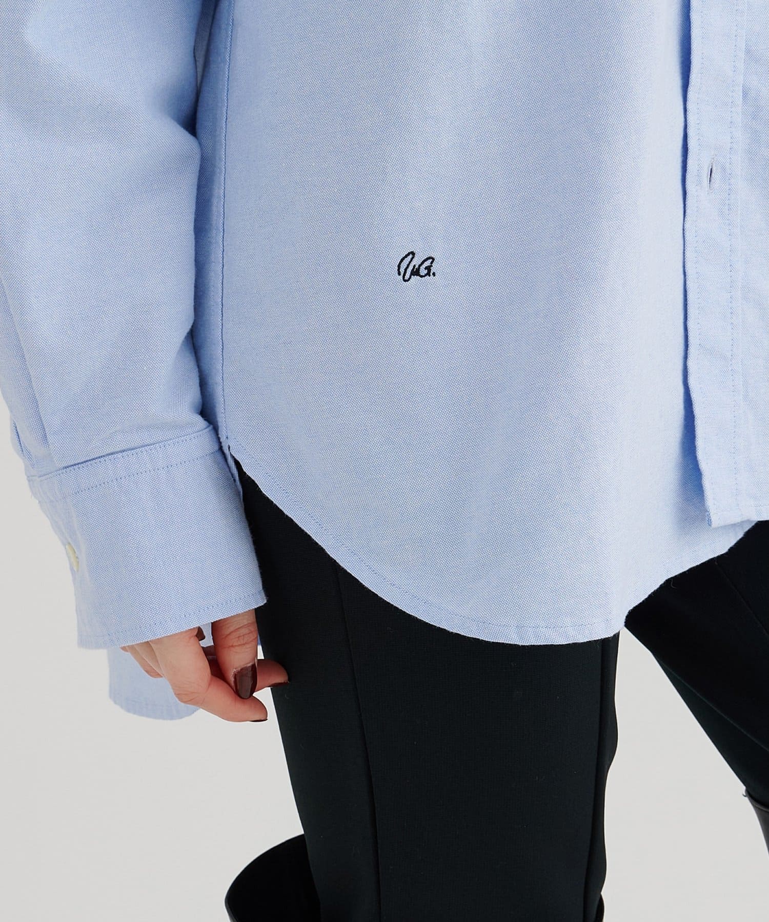 Whim Gazette(ウィム ガゼット) 刺繍オックスフォードシャツ