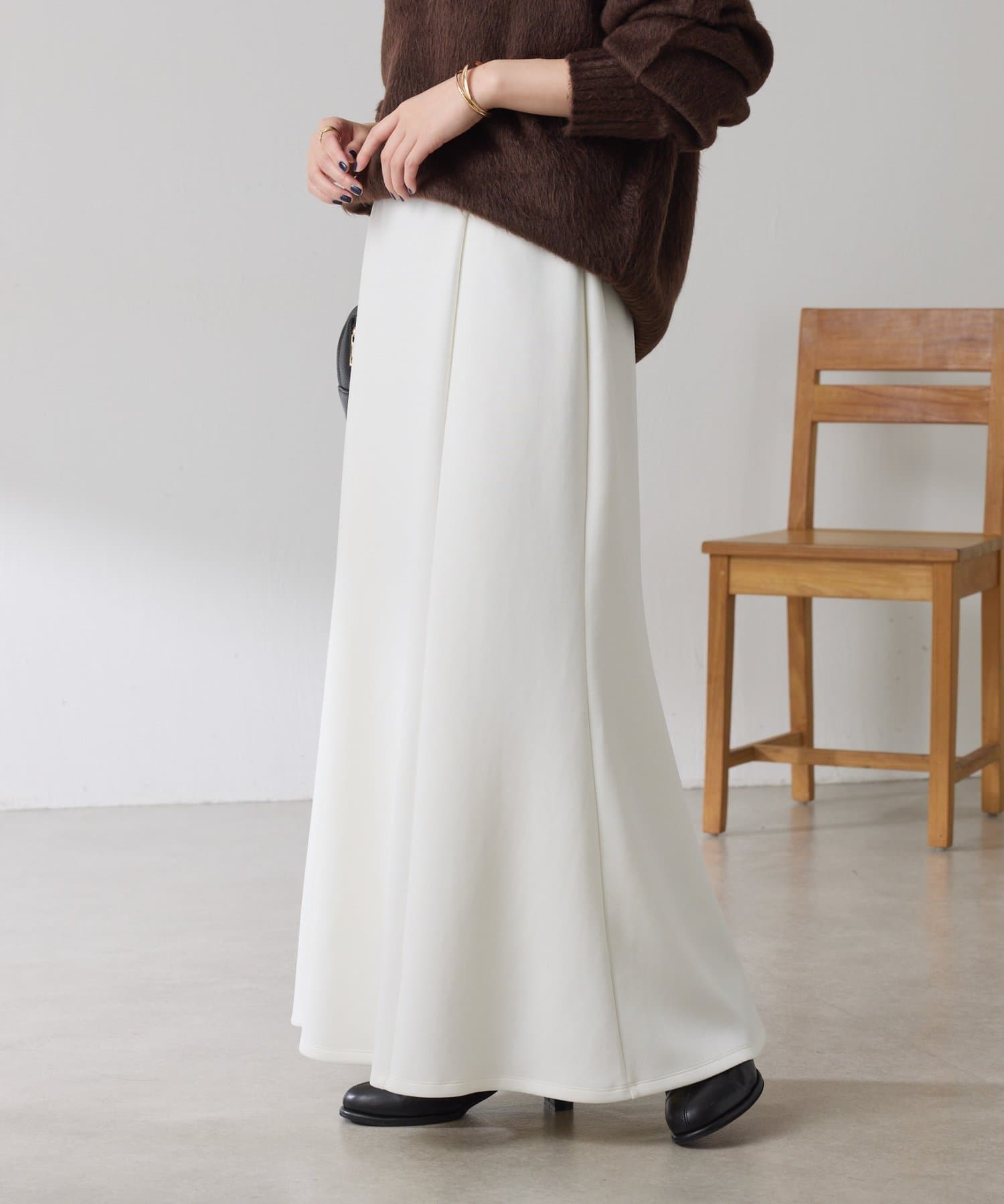 COLLAGE GALLARDAGALANTE(コラージュ ガリャルダガランテ) 【ウエスト総ゴム】ダンボールマーメイドスカート