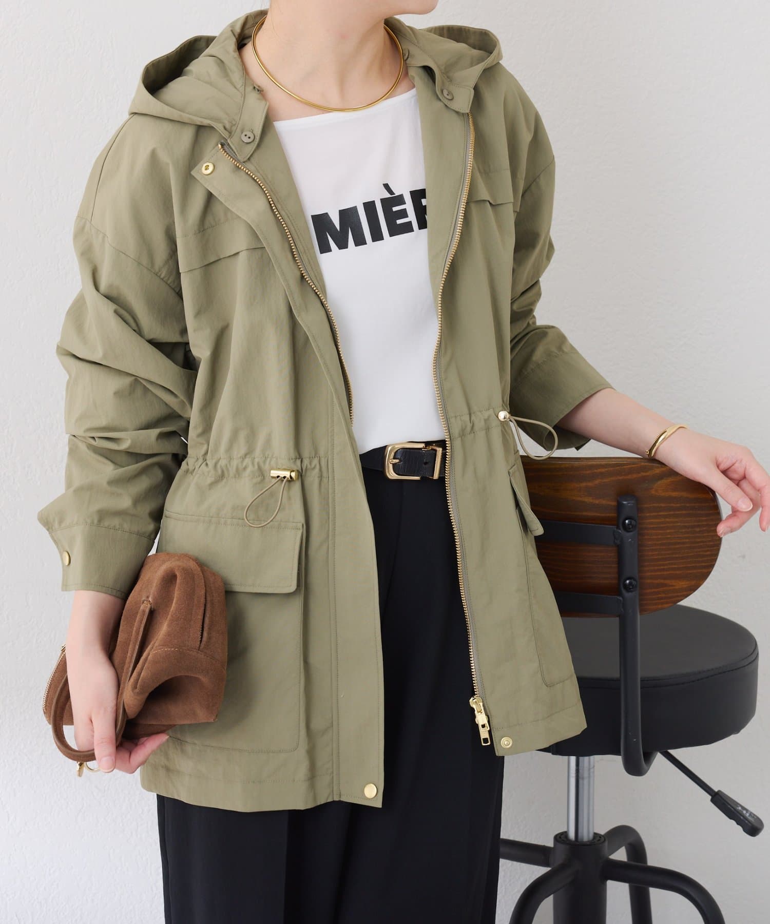 COLLAGE GALLARDAGALANTE(コラージュ ガリャルダガランテ) 【軽量/洗える】２WAYタフタジャケット