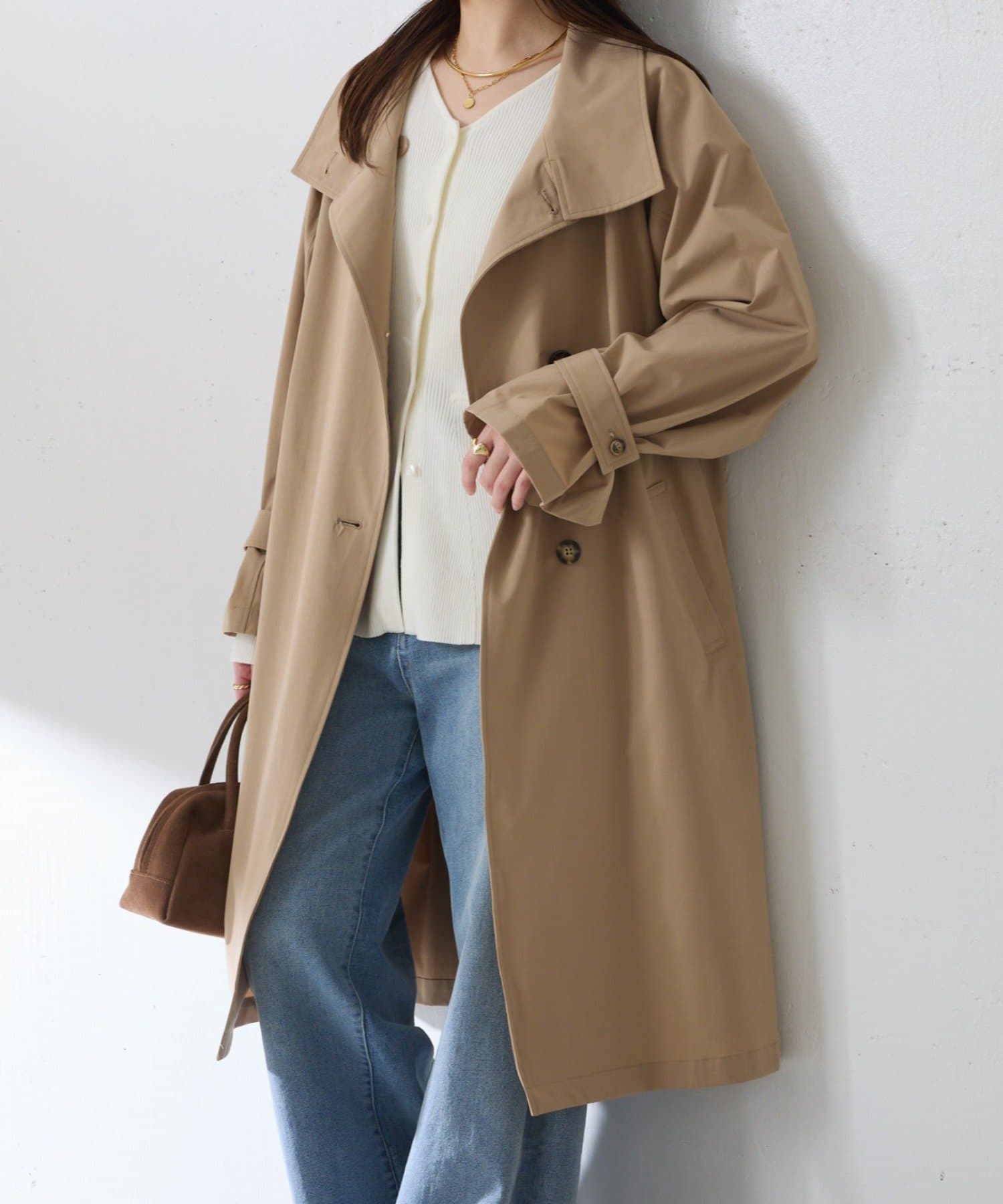 COLLAGE GALLARDAGALANTE(コラージュ ガリャルダガランテ) 【撥水/軽量/ストレッチ】撥水スタンドネックコート