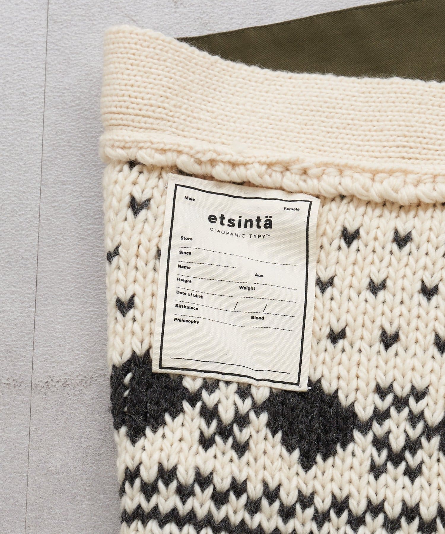 CIAOPANIC TYPY(チャオパニックティピー) 【etsinta/エシンタ】マルチウェイノルディックニット巻きスカート