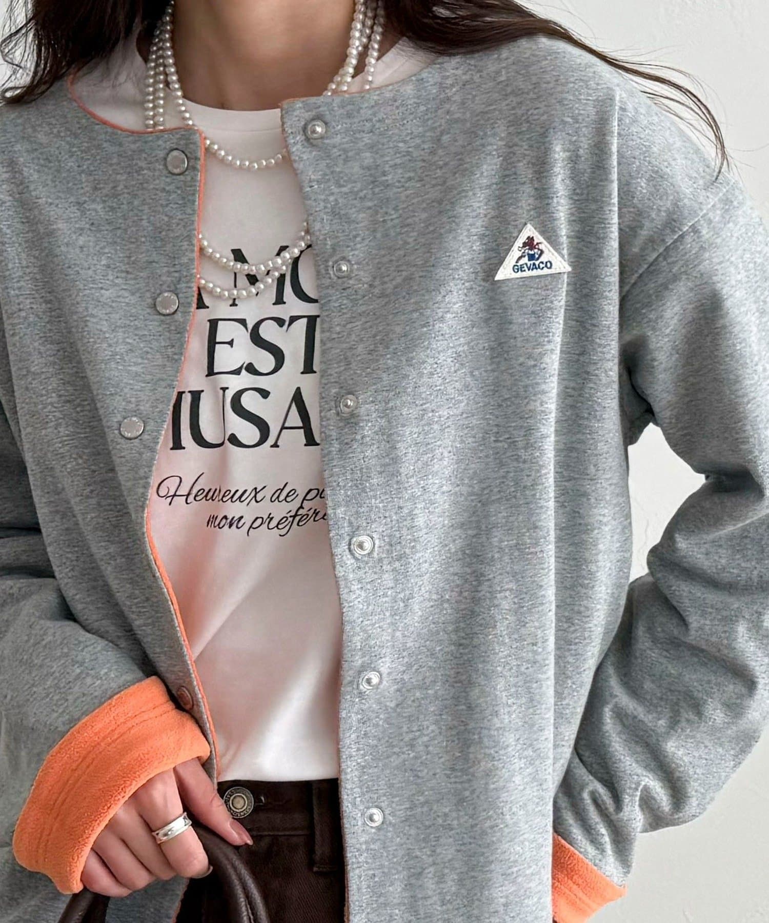 FREDY & GLOSTER(フレディ アンド グロスター) 【GEVACO】裏フリースカーディガン