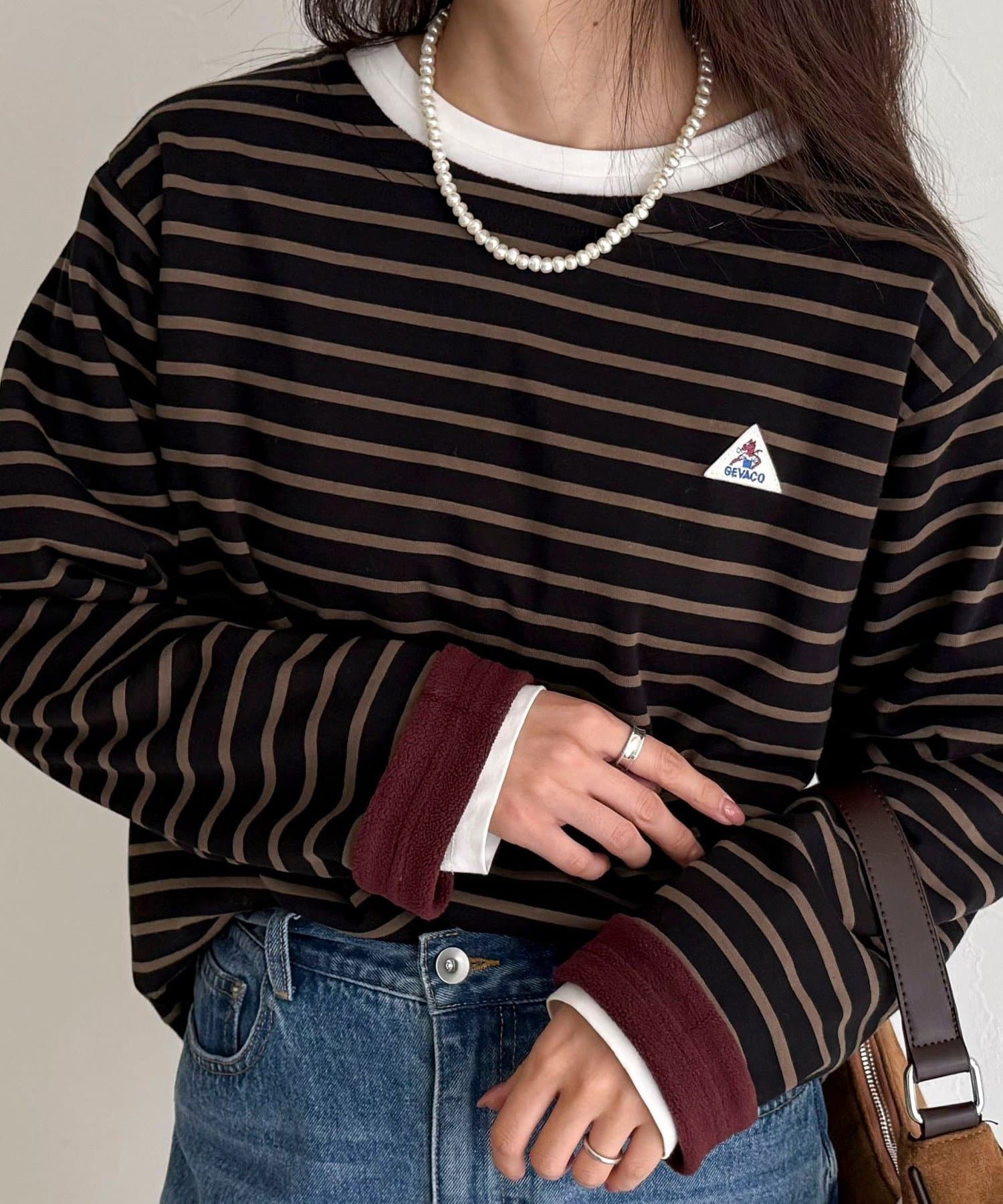 FREDY & GLOSTER(フレディ アンド グロスター) 【2WAY仕様】【GEVACO/ゲバコ】裏フリースボートネックTシャツ