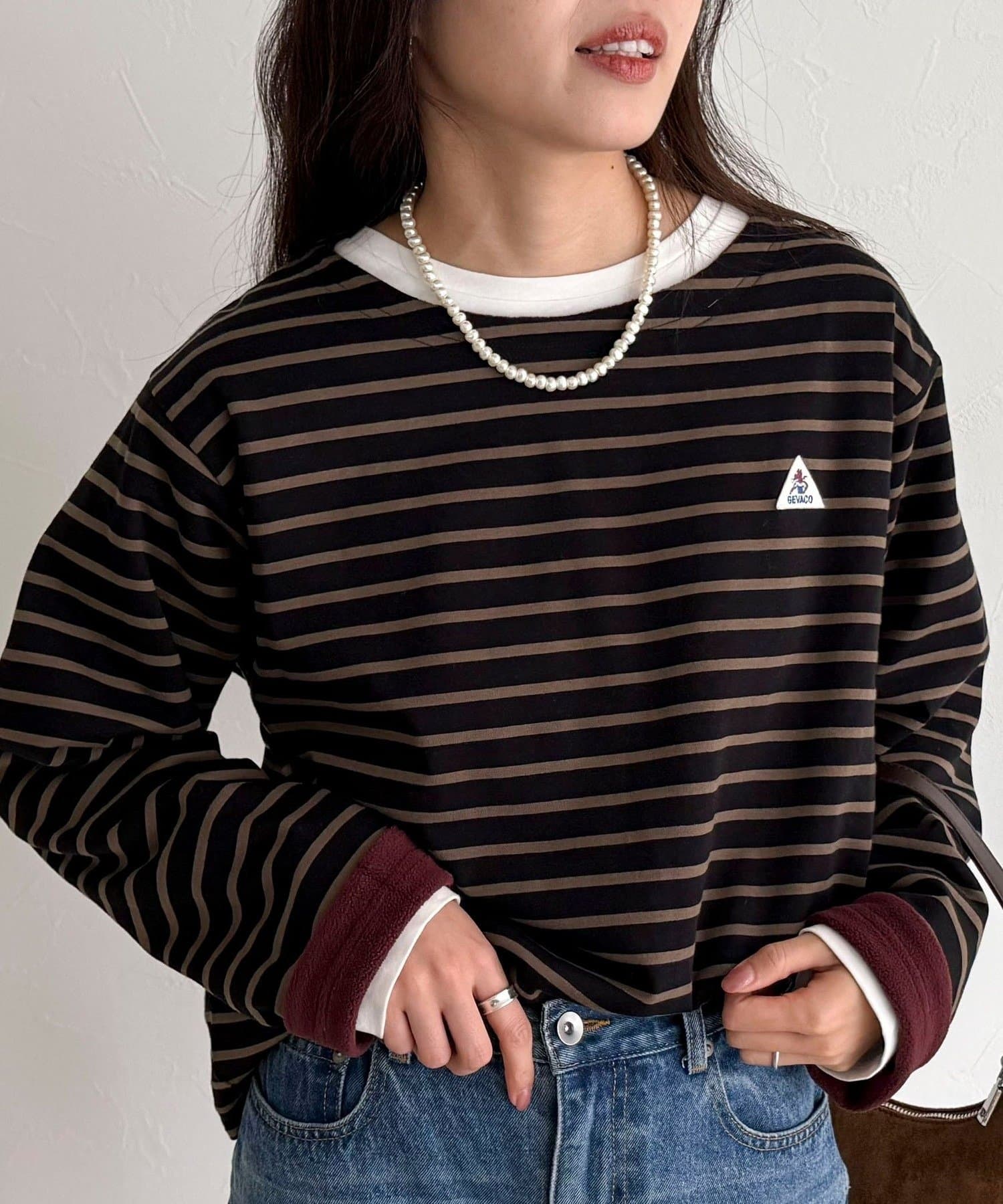 FREDY & GLOSTER(フレディ アンド グロスター) 【2WAY仕様】【GEVACO/ゲバコ】裏フリースボートネックTシャツ