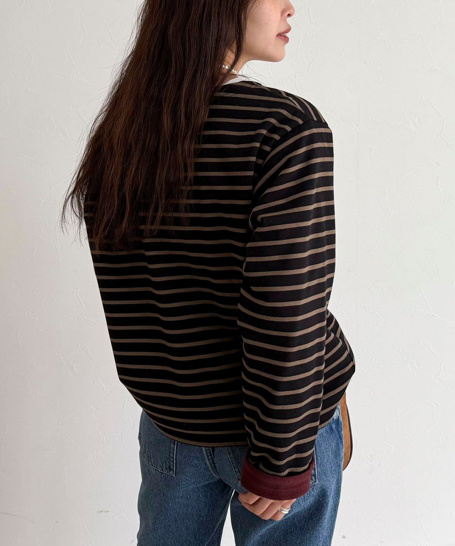 FREDY & GLOSTER(フレディ アンド グロスター) 【2WAY仕様】【GEVACO/ゲバコ】裏フリースボートネックTシャツ