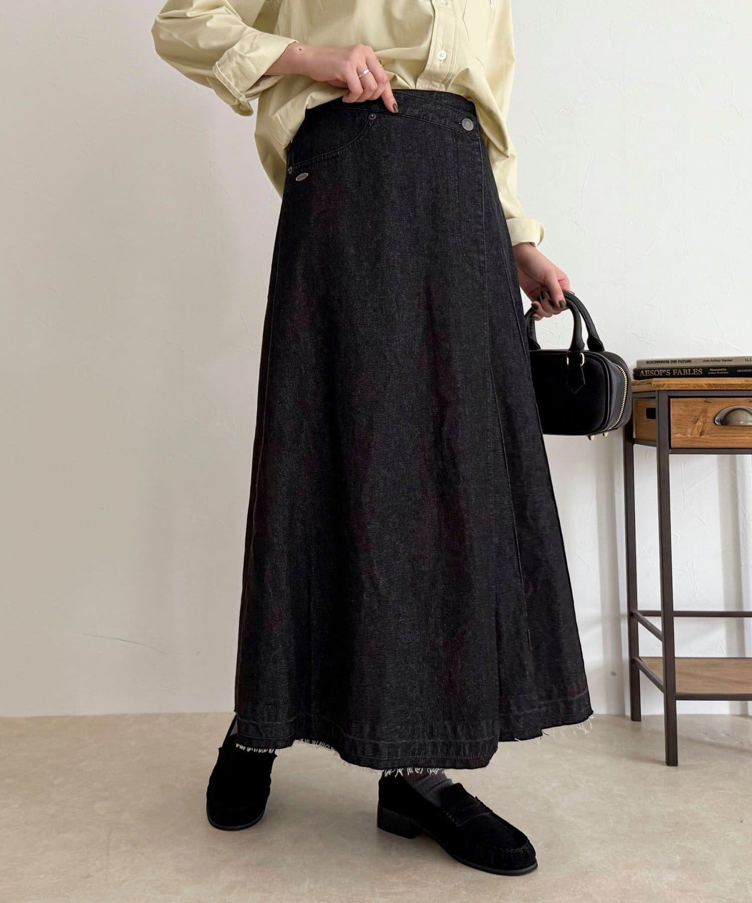 FREDY & GLOSTER(フレディ アンド グロスター) 【GEVACO/ゲバコ】デニムプリーツスカート