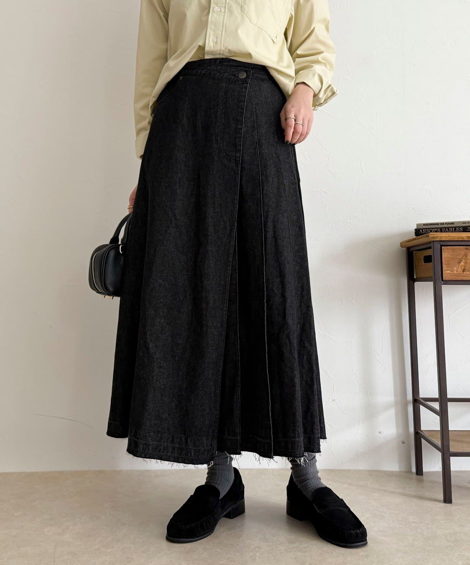 FREDY & GLOSTER(フレディ アンド グロスター) 【GEVACO/ゲバコ】デニムプリーツスカート