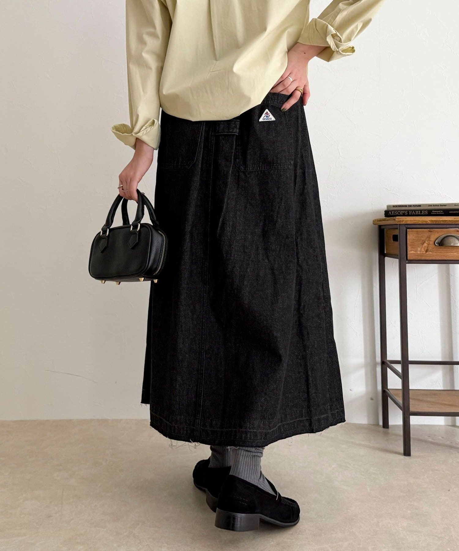 FREDY & GLOSTER(フレディ アンド グロスター) 【GEVACO/ゲバコ】デニムプリーツスカート