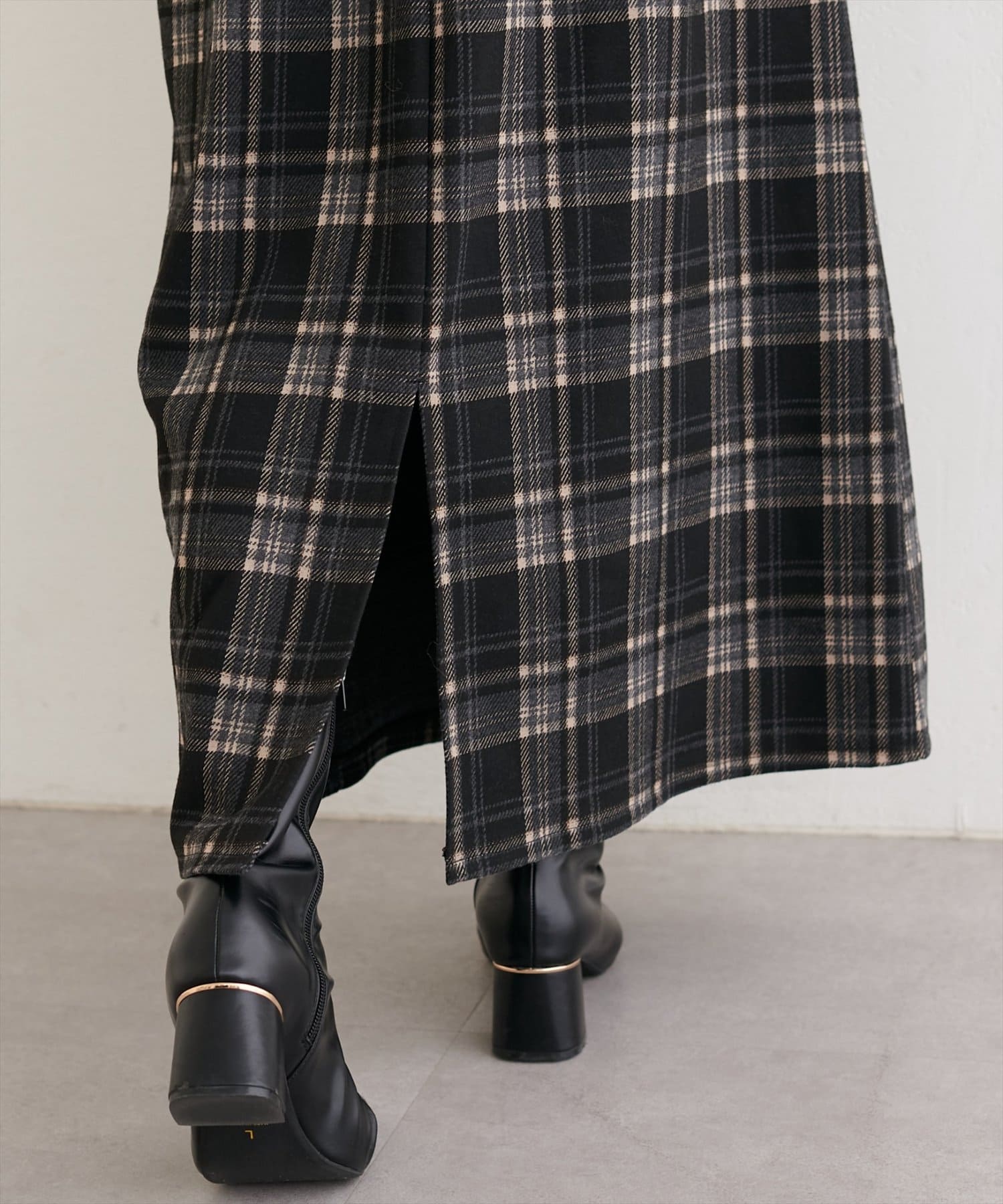 natural couture(ナチュラルクチュール) アソートチェックペンシルスカート