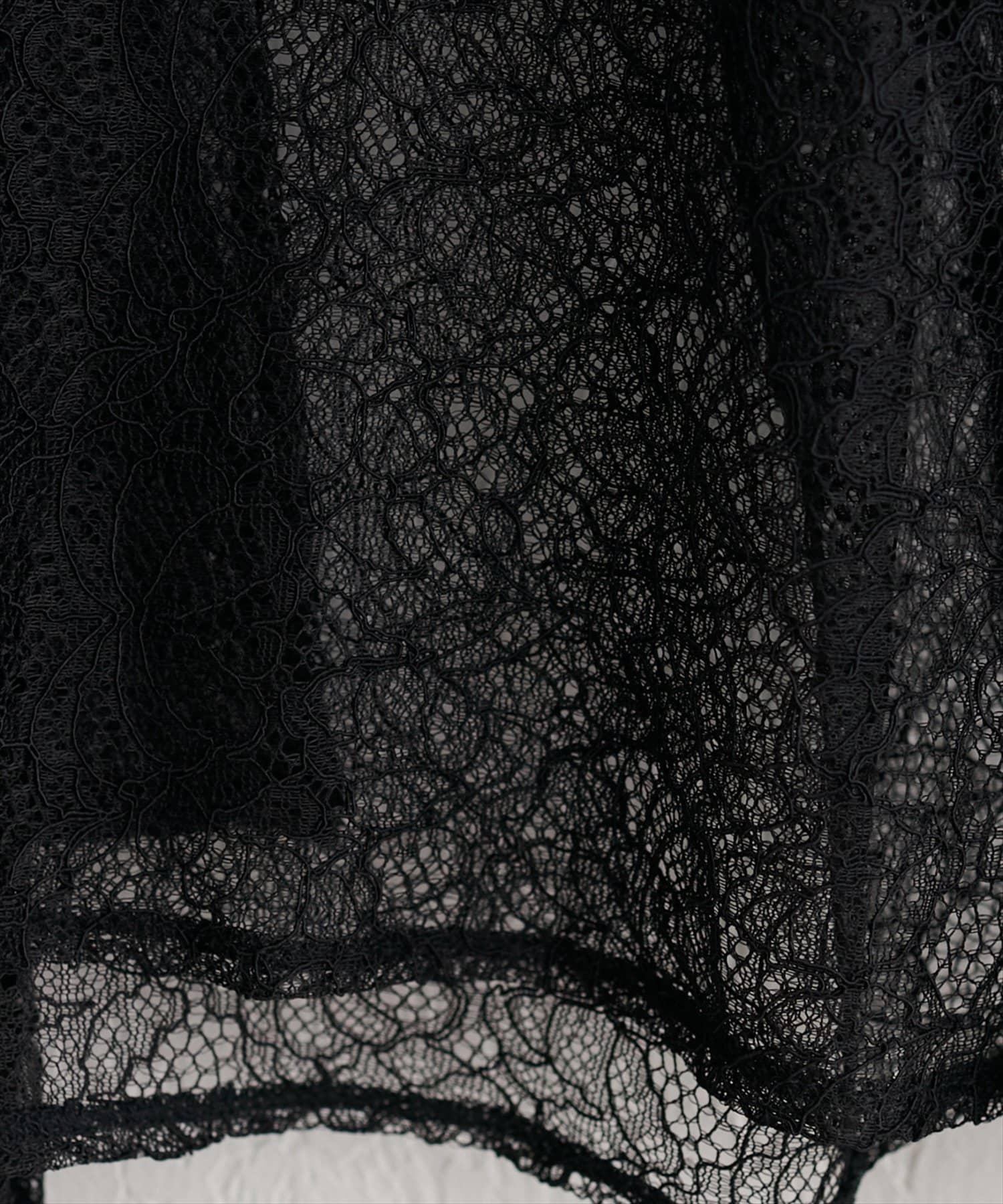 natural couture(ナチュラルクチュール) レースボウタイシャツ