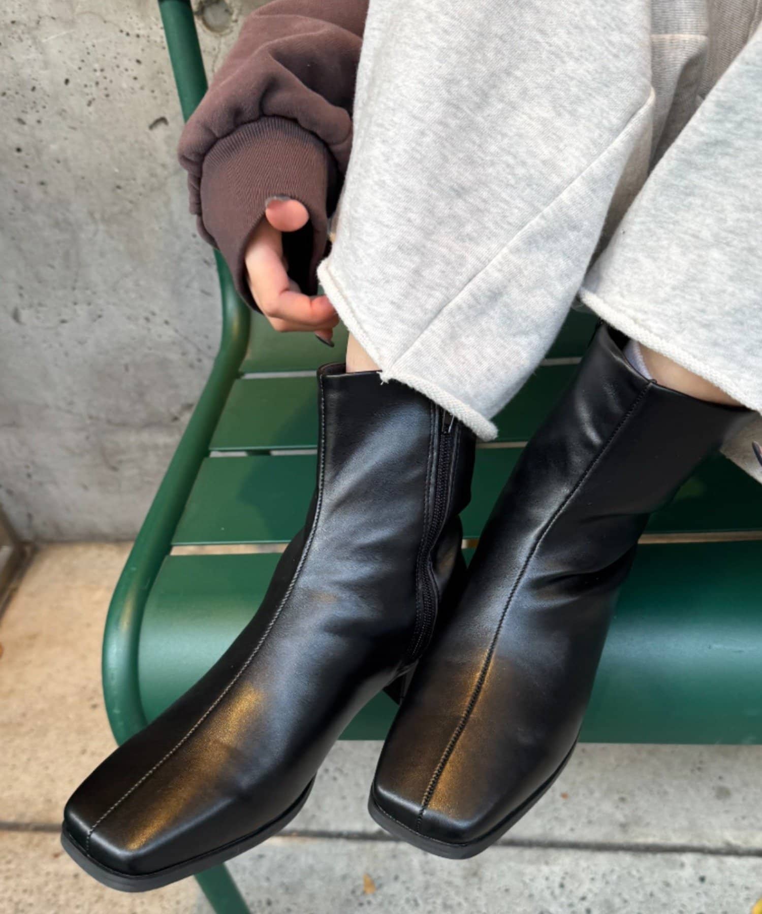 CIAOPANIC TYPY(チャオパニックティピー) 【履き心地抜群！】ストレッチスクエアブーツ