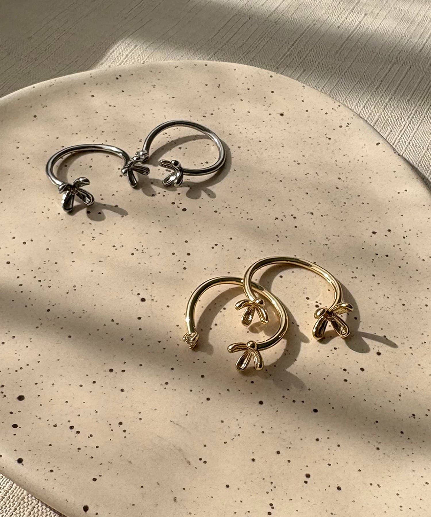 CAPRICIEUX LE'MAGE(カプリシュレマージュ) 〈GOLDY/ゴールディ〉2SET小花リング