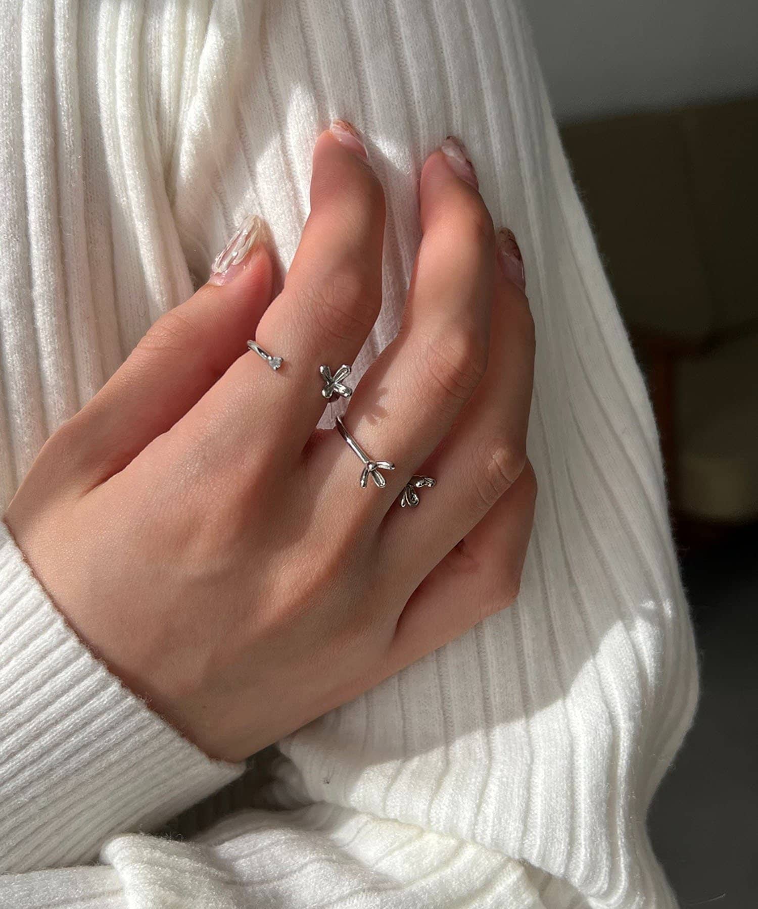 CAPRICIEUX LE'MAGE(カプリシュレマージュ) 〈GOLDY/ゴールディ〉2SET小花リング