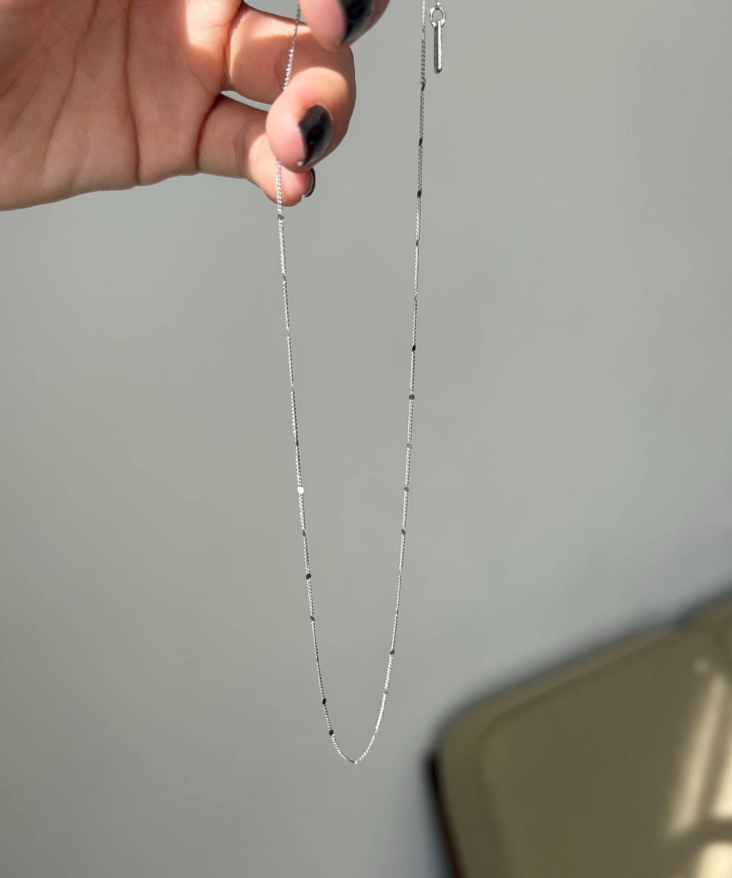 CAPRICIEUX LE'MAGE(カプリシュレマージュ) 〈GOLDY/ゴールディ〉ドットチェーンスキンネックレス