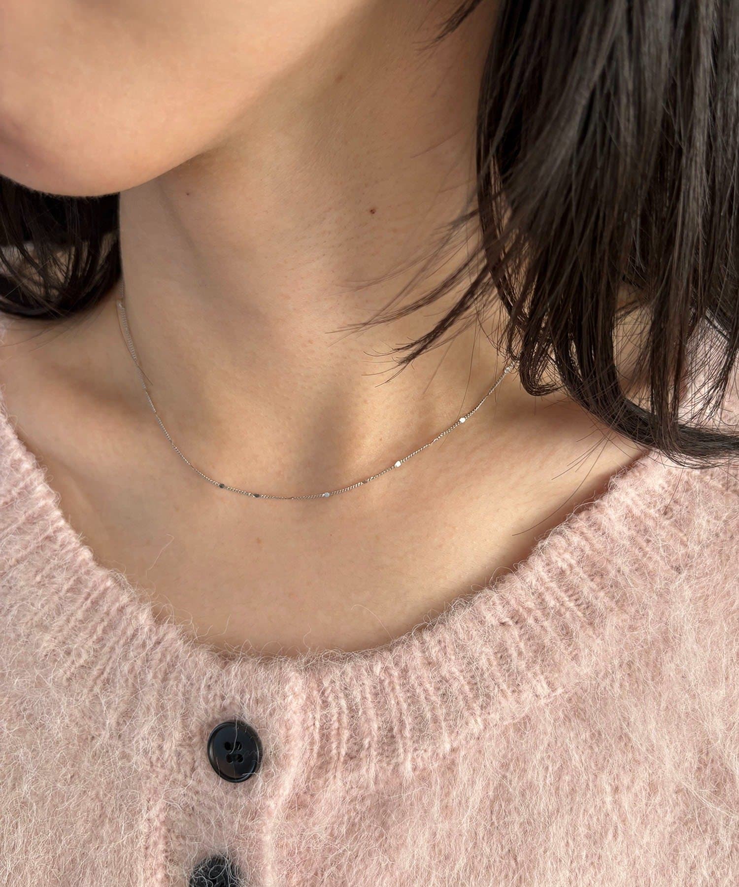 CAPRICIEUX LE'MAGE(カプリシュレマージュ) 〈GOLDY/ゴールディ〉ドットチェーンスキンネックレス