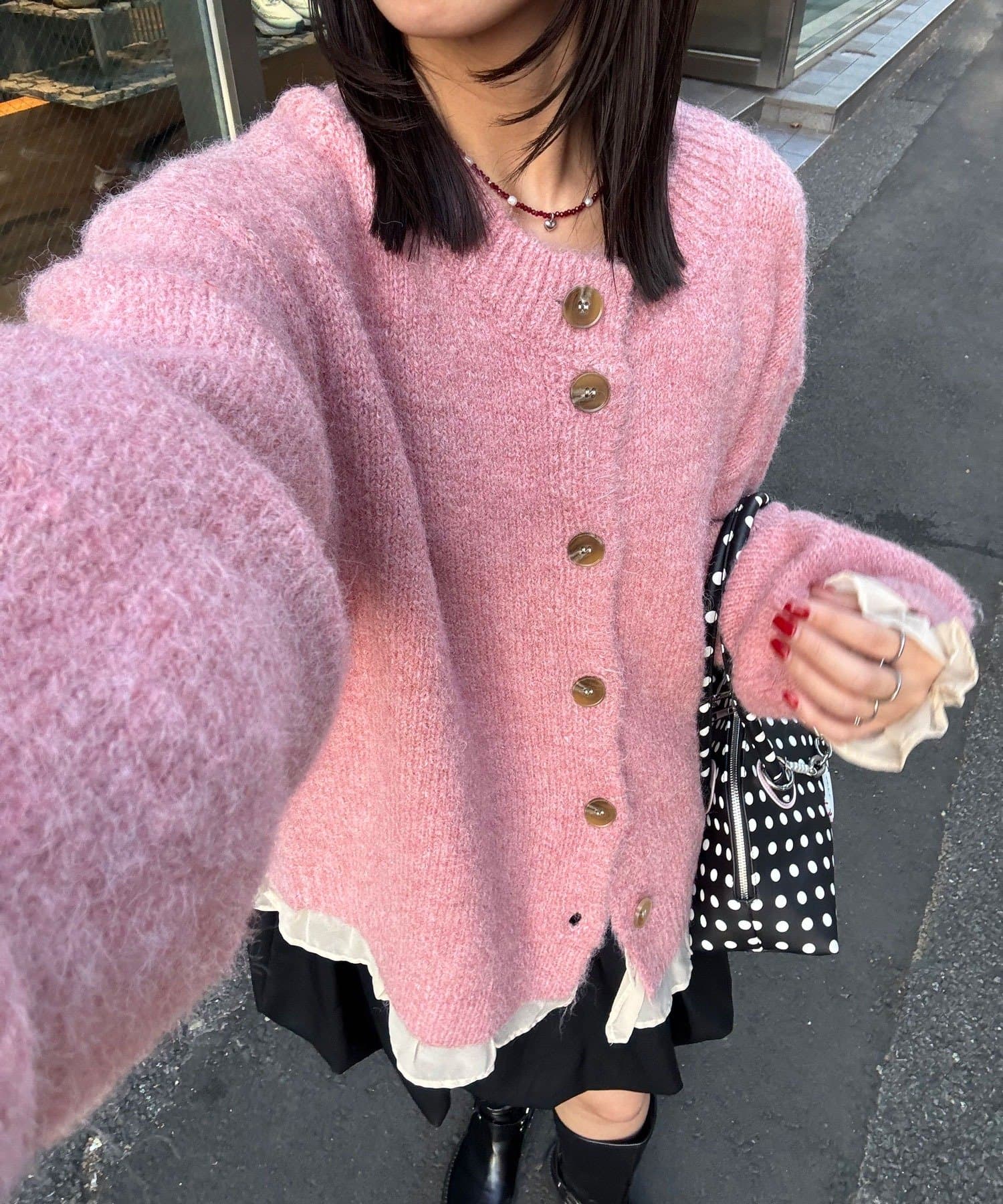 CIAOPANIC(チャオパニック) 【neutral by ciaopanic】2waymixニットプルオーバー