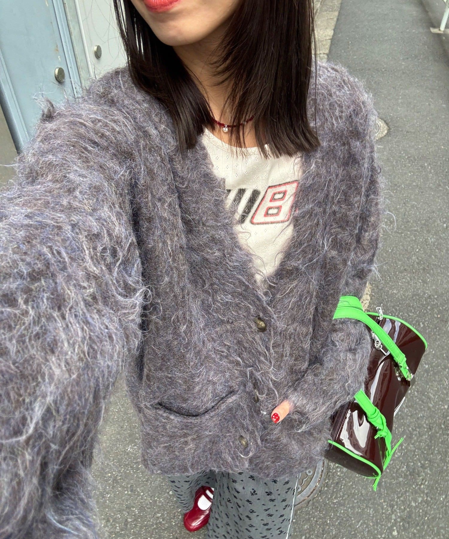 CIAOPANIC(チャオパニック) 【neutral by ciaopanic】シャギーニットカーディガン