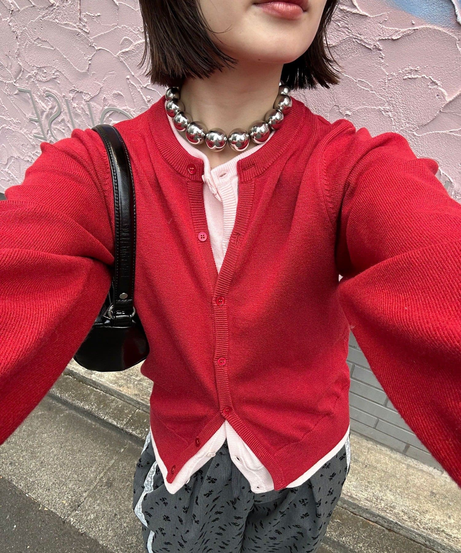 CIAOPANIC(チャオパニック) 【neutral by ciaopanic】レイヤード風カーディガン