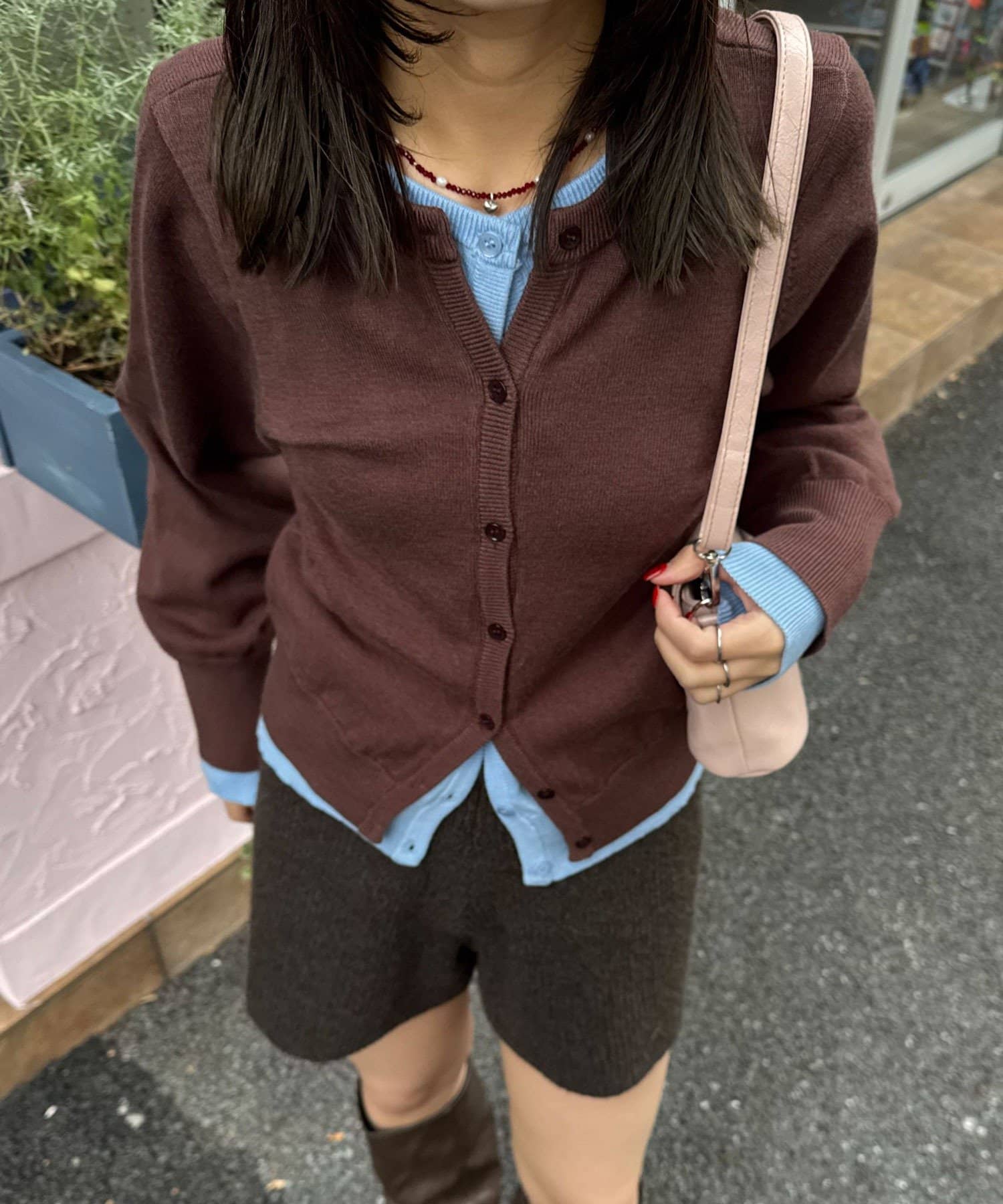 CIAOPANIC(チャオパニック) 【neutral by ciaopanic】レイヤード風カーディガン