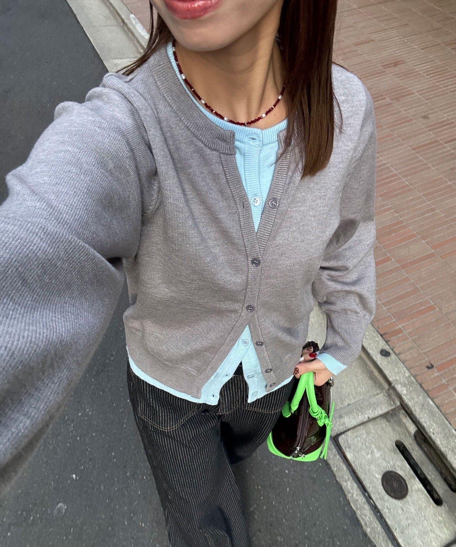 CIAOPANIC(チャオパニック) 【neutral by ciaopanic】レイヤード風カーディガン