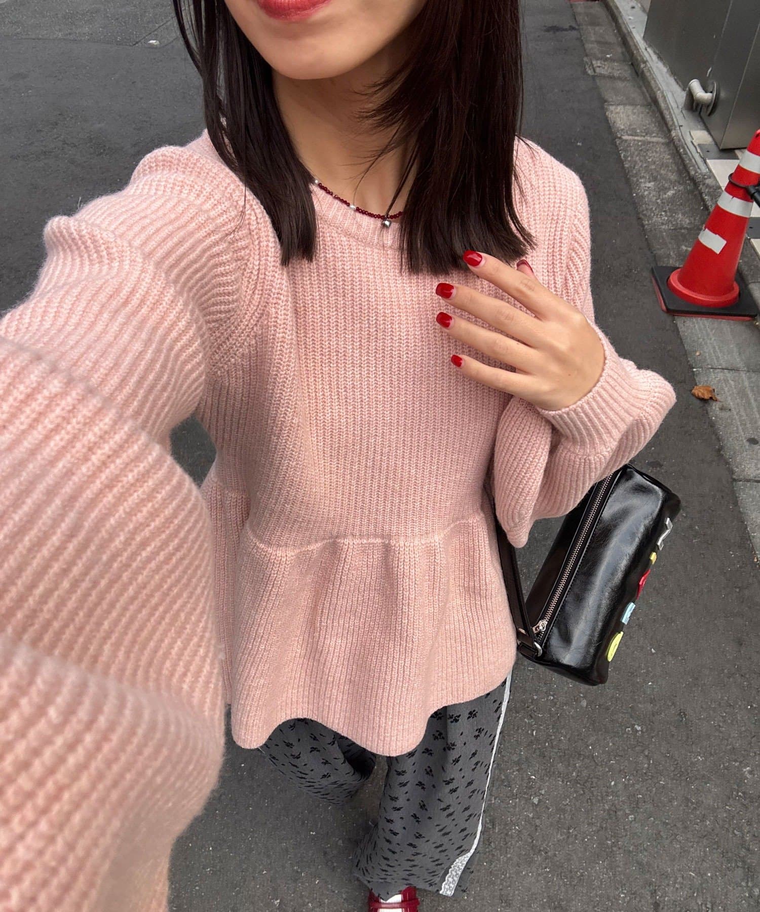 CIAOPANIC(チャオパニック) 【neutral by ciaopanic】ペプラムリボンニット