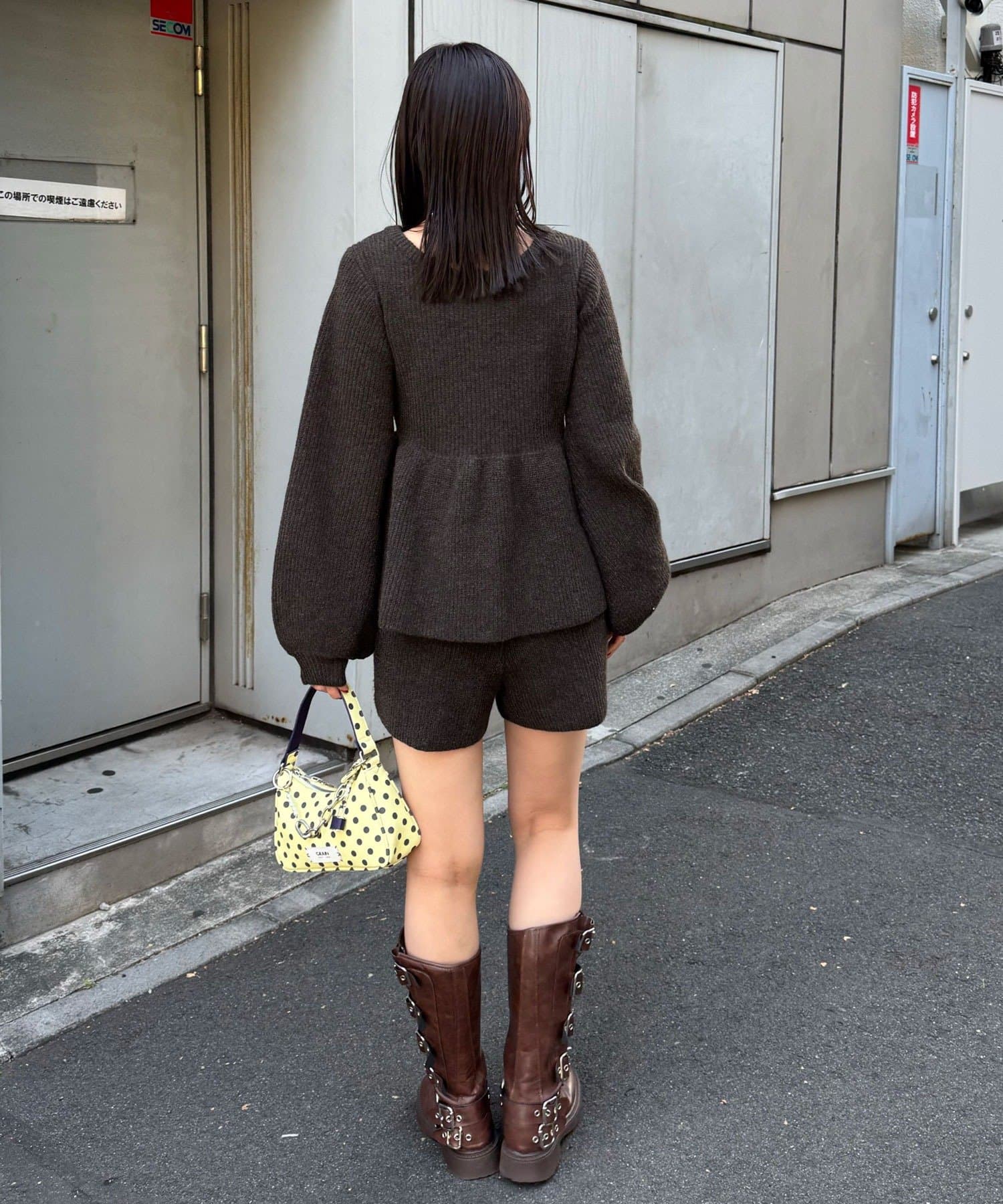 CIAOPANIC(チャオパニック) 【neutral by ciaopanic】ペプラムリボンニット