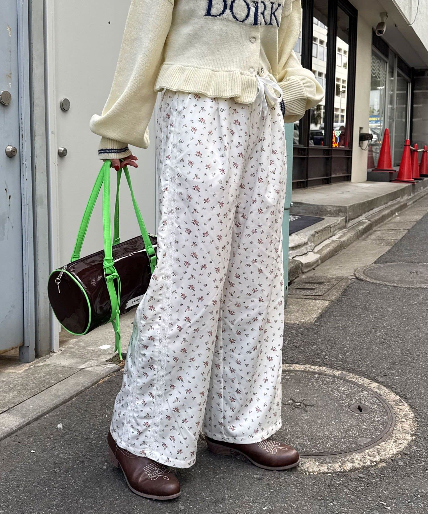 CIAOPANIC(チャオパニック) 【neutral by ciaopanic】花柄イージーパンツ