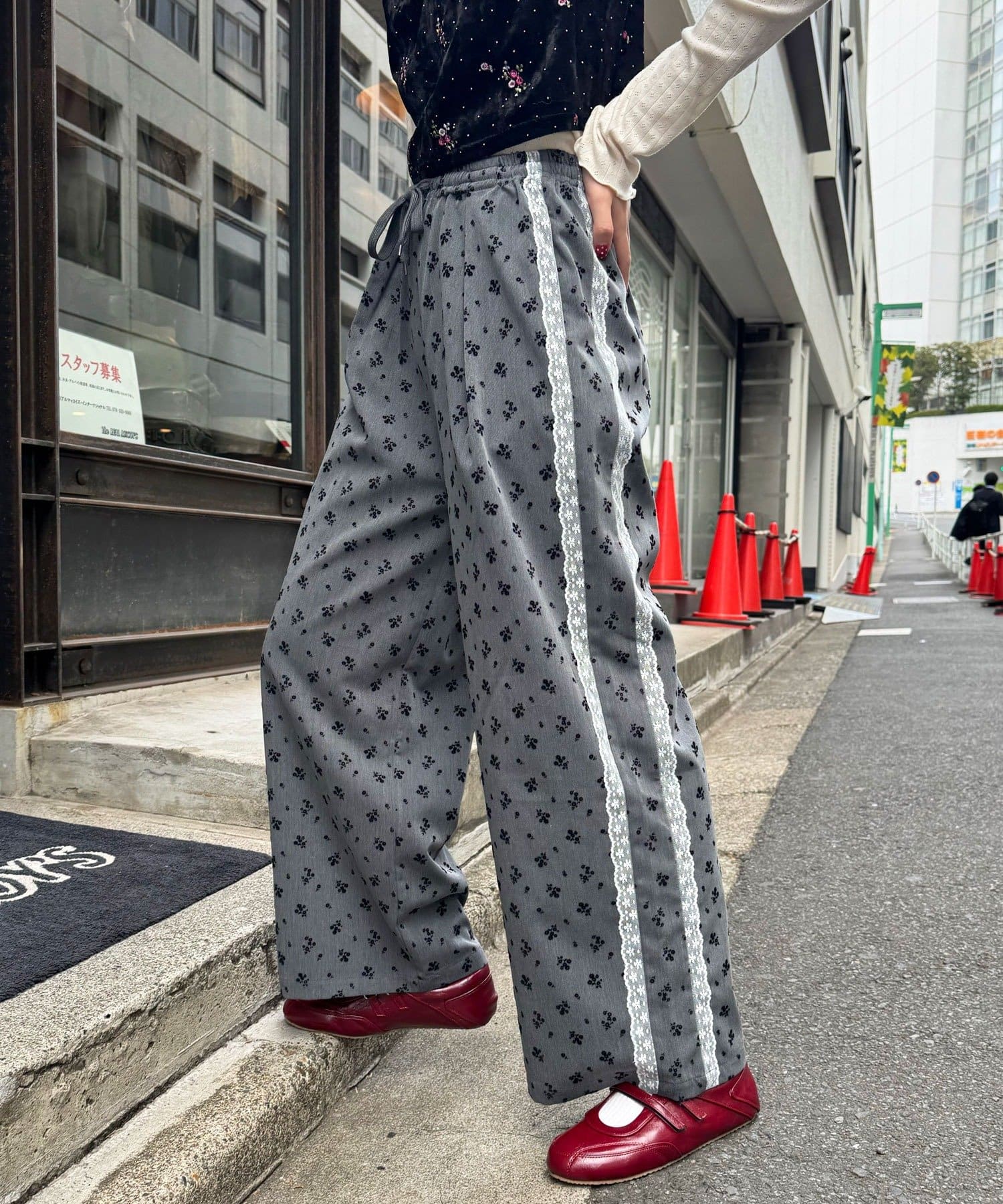 CIAOPANIC(チャオパニック) 【neutral by ciaopanic】花柄イージーパンツ