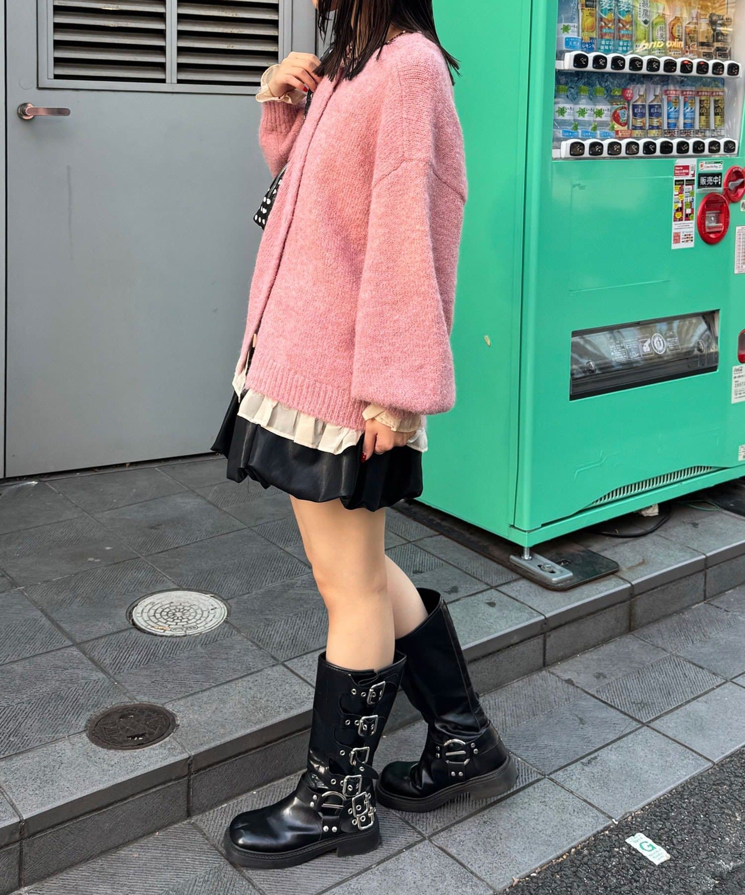 CIAOPANIC(チャオパニック) 【neutral by ciaopanic】フェイクレザーバルーンスカート