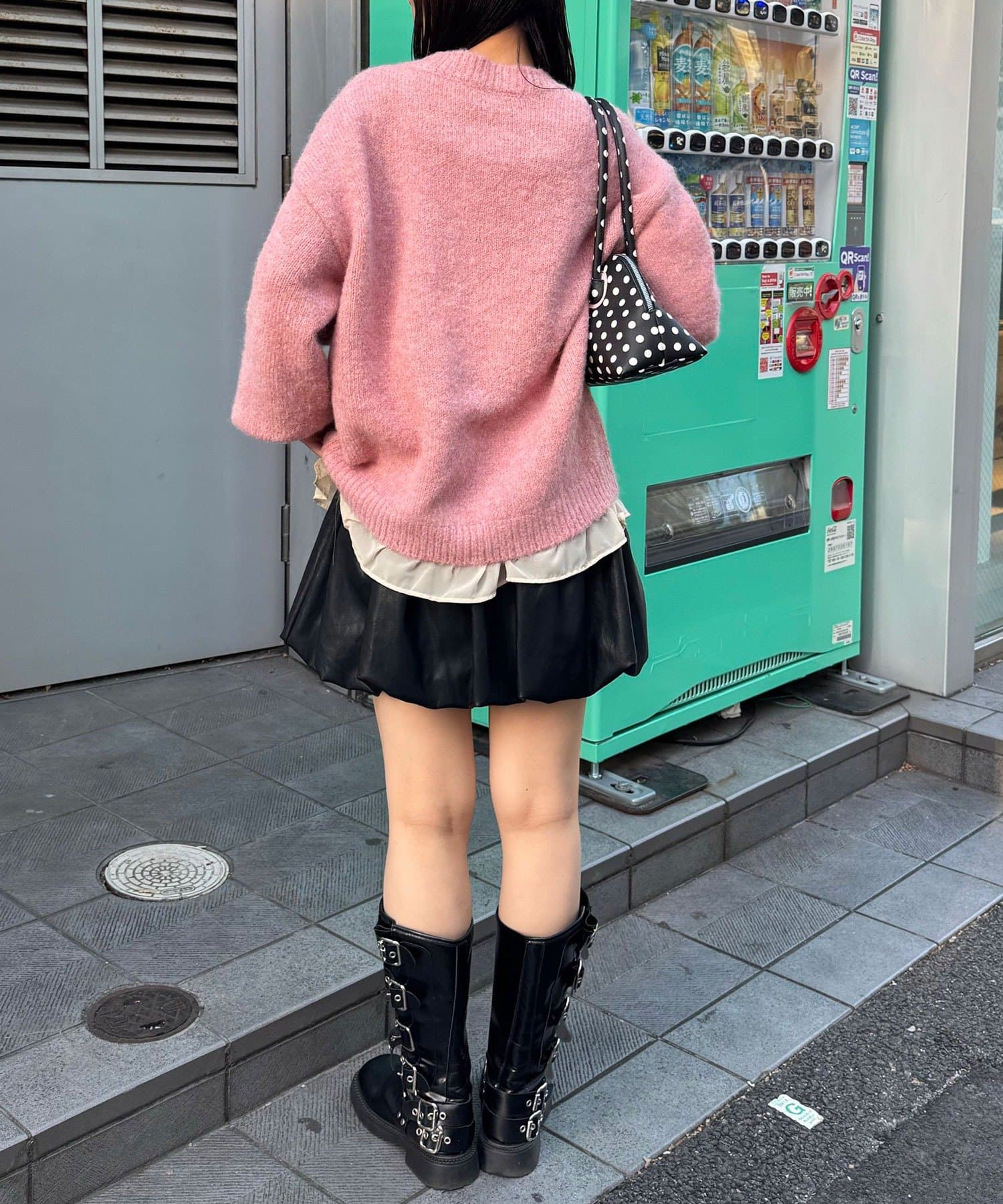 CIAOPANIC(チャオパニック) 【neutral by ciaopanic】フェイクレザーバルーンスカート