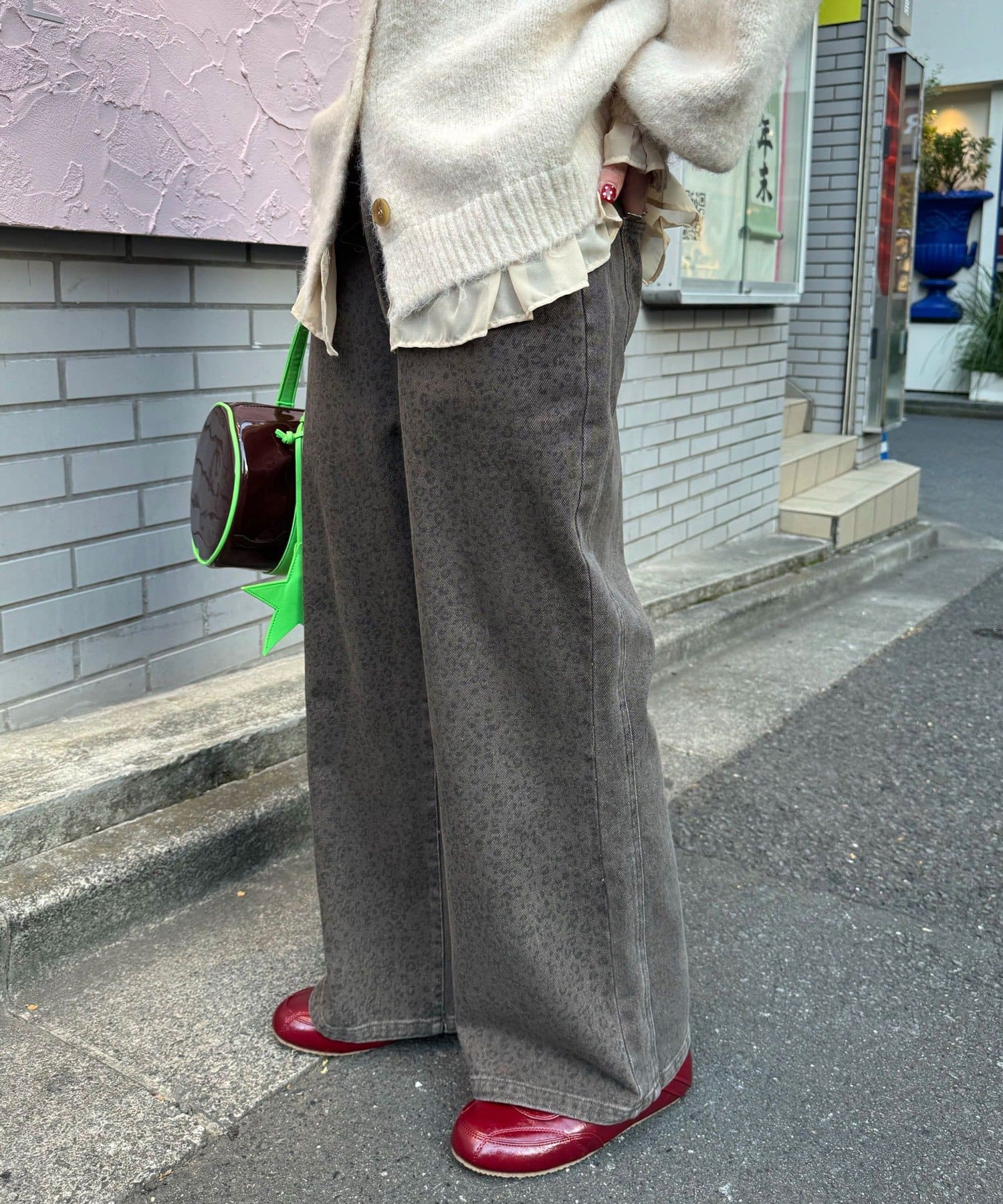 CIAOPANIC(チャオパニック) 【neutral by ciaopanic】アニマル柄ワイドパンツ