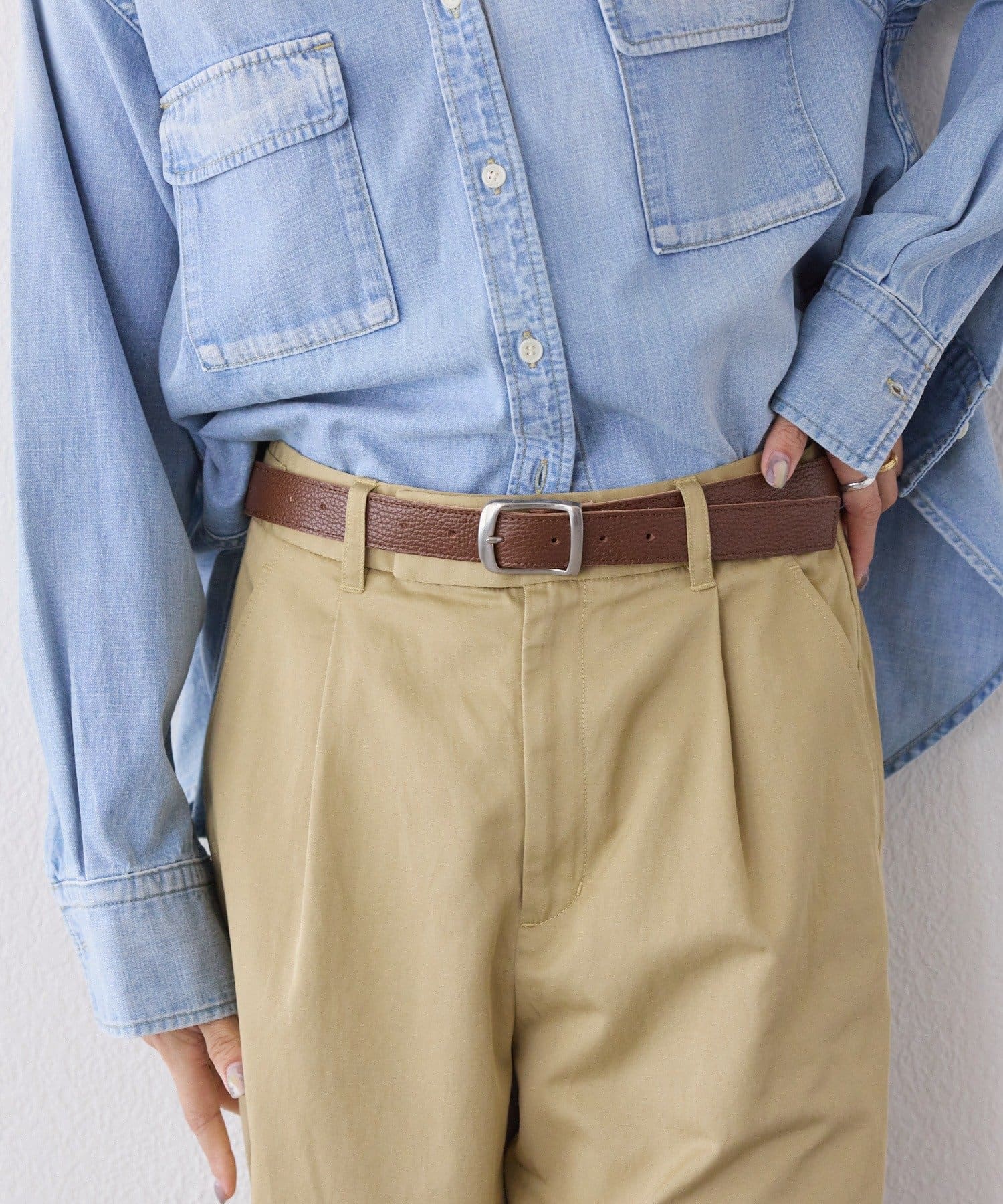 RIVE DROITE(リヴドロワ) 【インフルエンサーSHIHO企画】【A・MONN.:.(アモン)】SHIHOコラボレザーベルト/2月下旬お届け予定