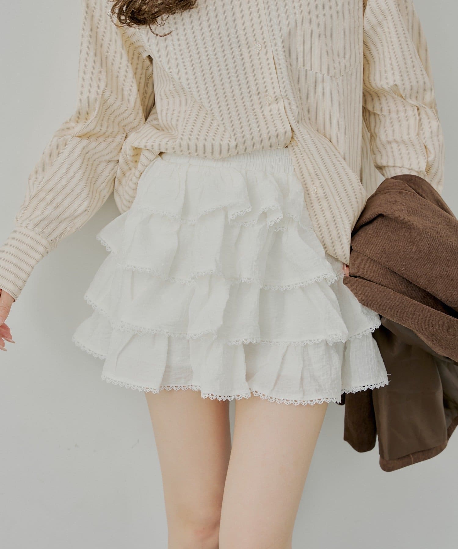 Chico(チコ) フリルティアードミニスカート