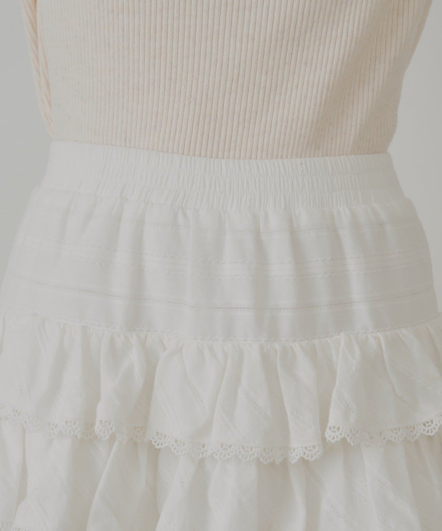 Chico(チコ) フリルティアードミニスカート