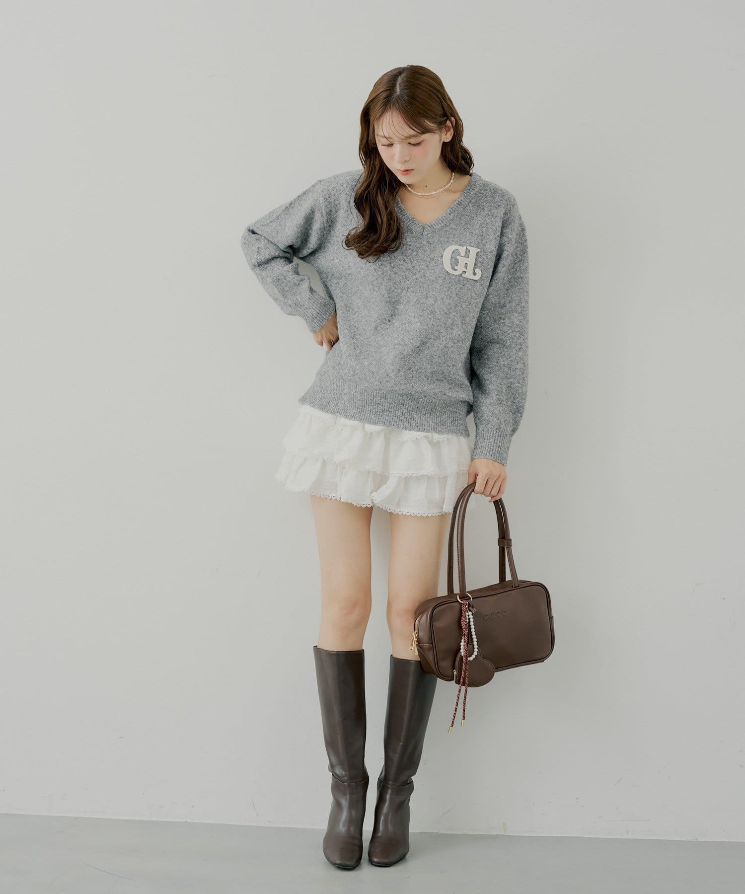 Chico(チコ) フリルティアードミニスカート