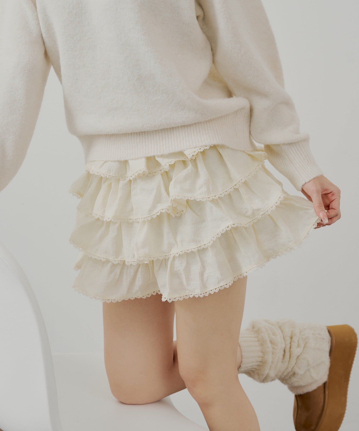 Chico(チコ) フリルティアードミニスカート