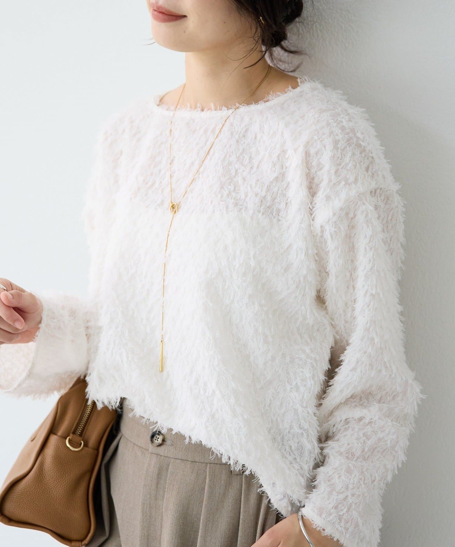 RIVE DROITE(リヴドロワ) 予約【オケージョンにも】フェザージャガードブラウス