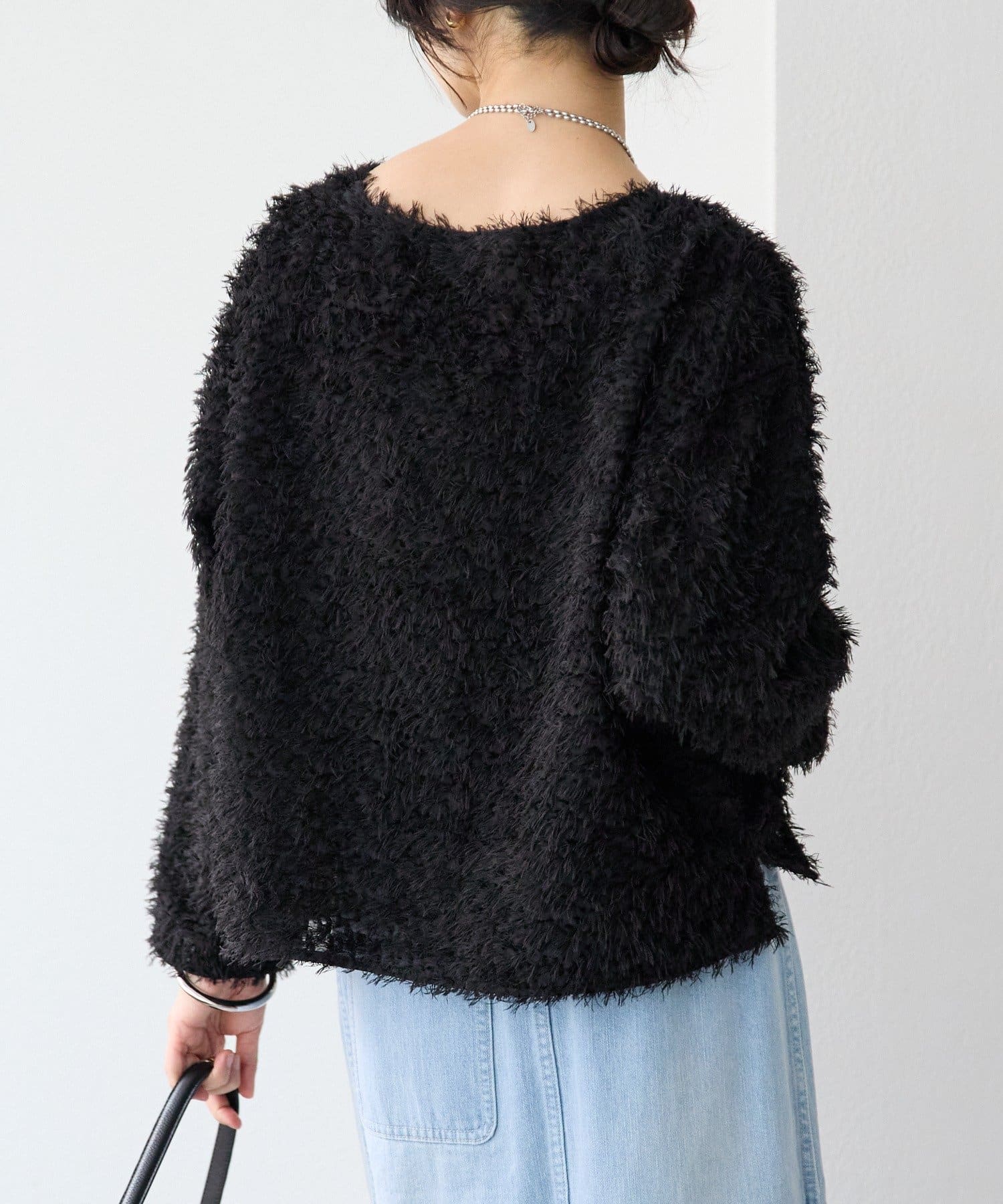 RIVE DROITE(リヴドロワ) 予約【オケージョンにも】フェザージャガードブラウス