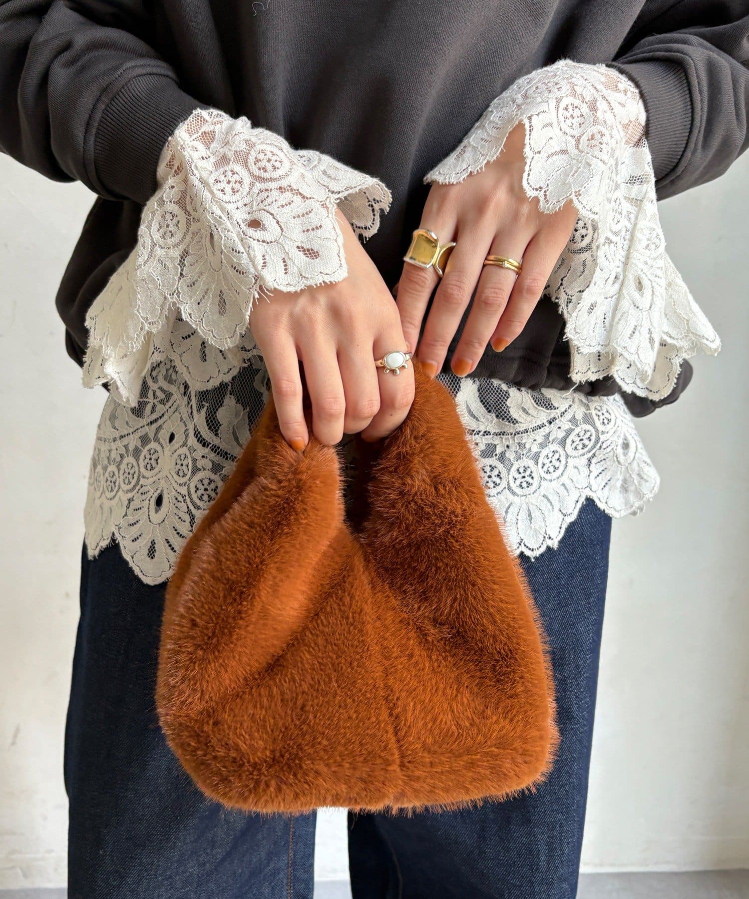 DOUDOU(ドゥドゥ) 【WEB限定】ファーバッグ