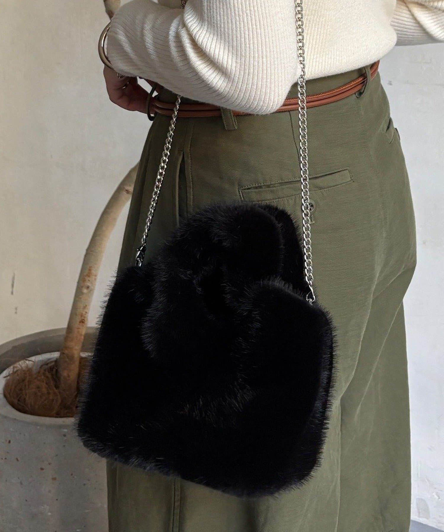 DOUDOU(ドゥドゥ) 【WEB限定】ファーバッグ