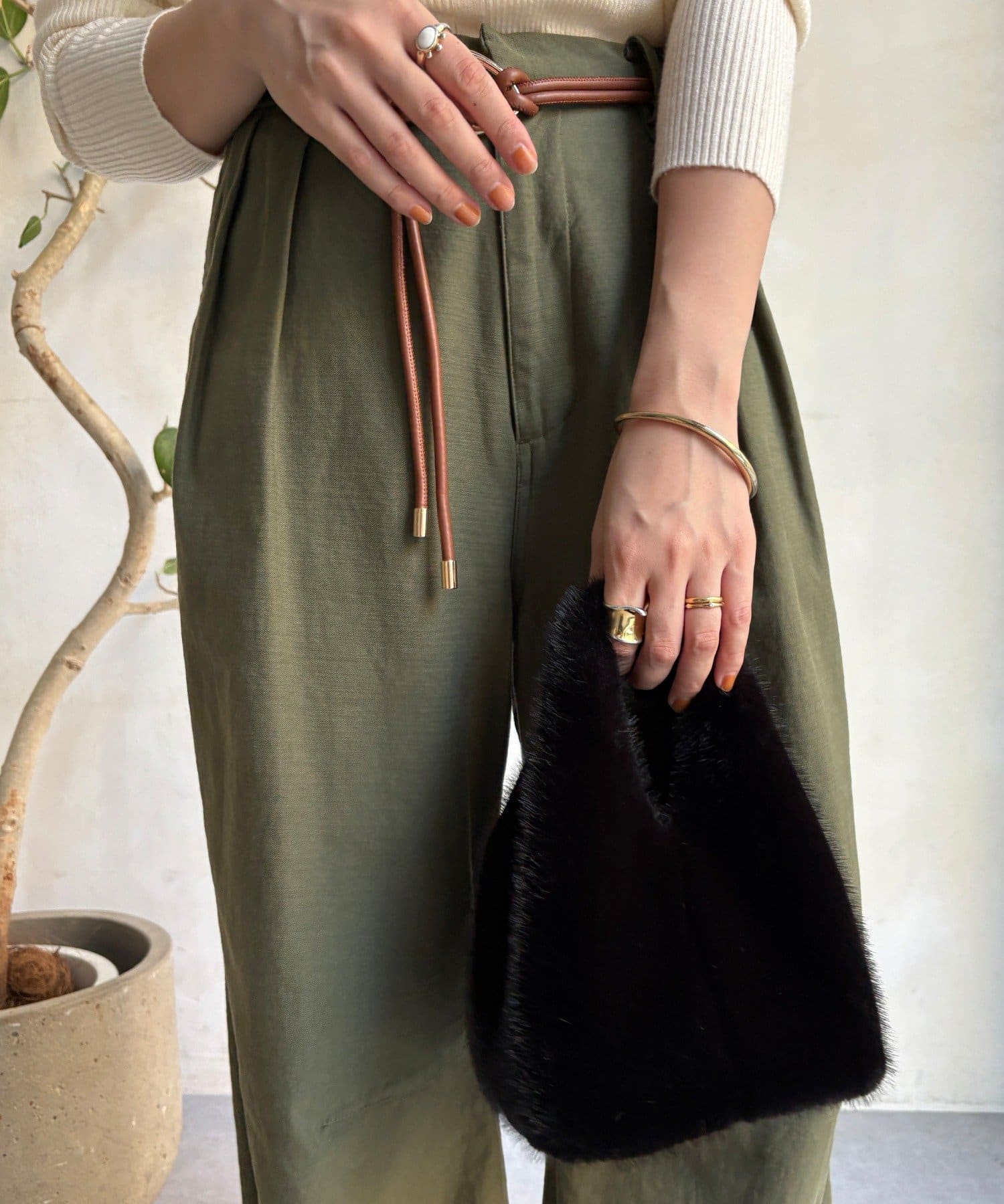 DOUDOU(ドゥドゥ) 【WEB限定】ファーバッグ