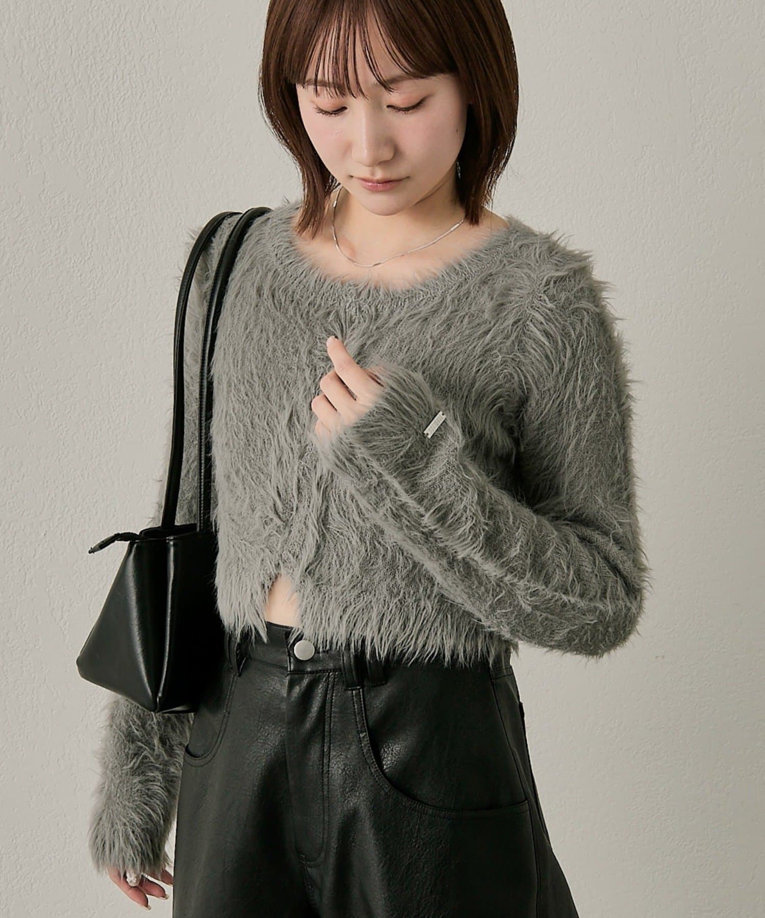 mline(エムライン) [mline]シャギーショート カーディガン