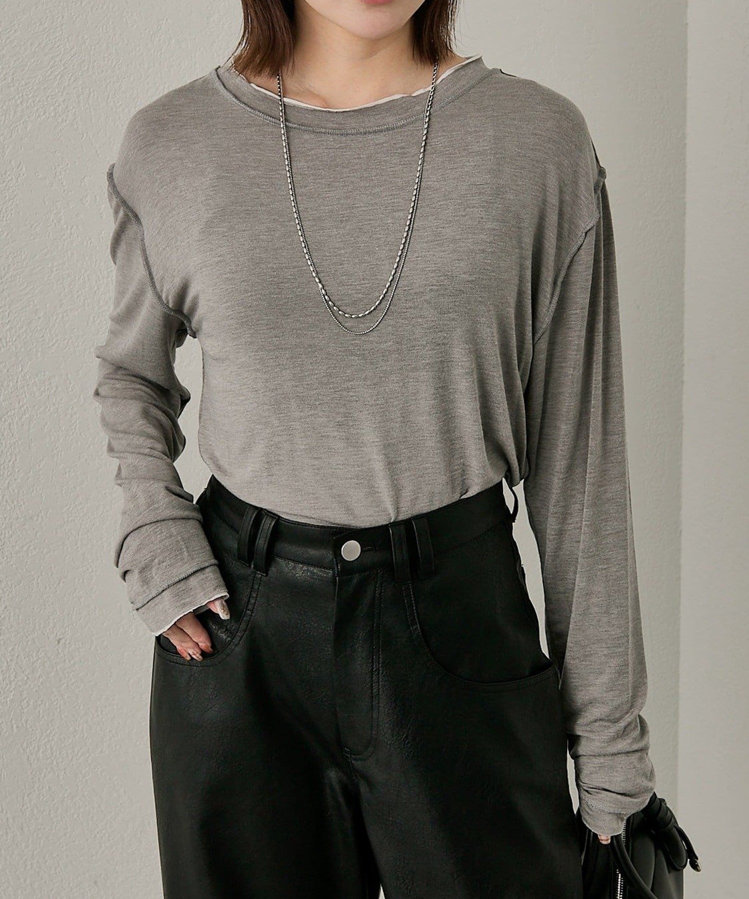 mline(エムライン) [mline]ダメージカットソー