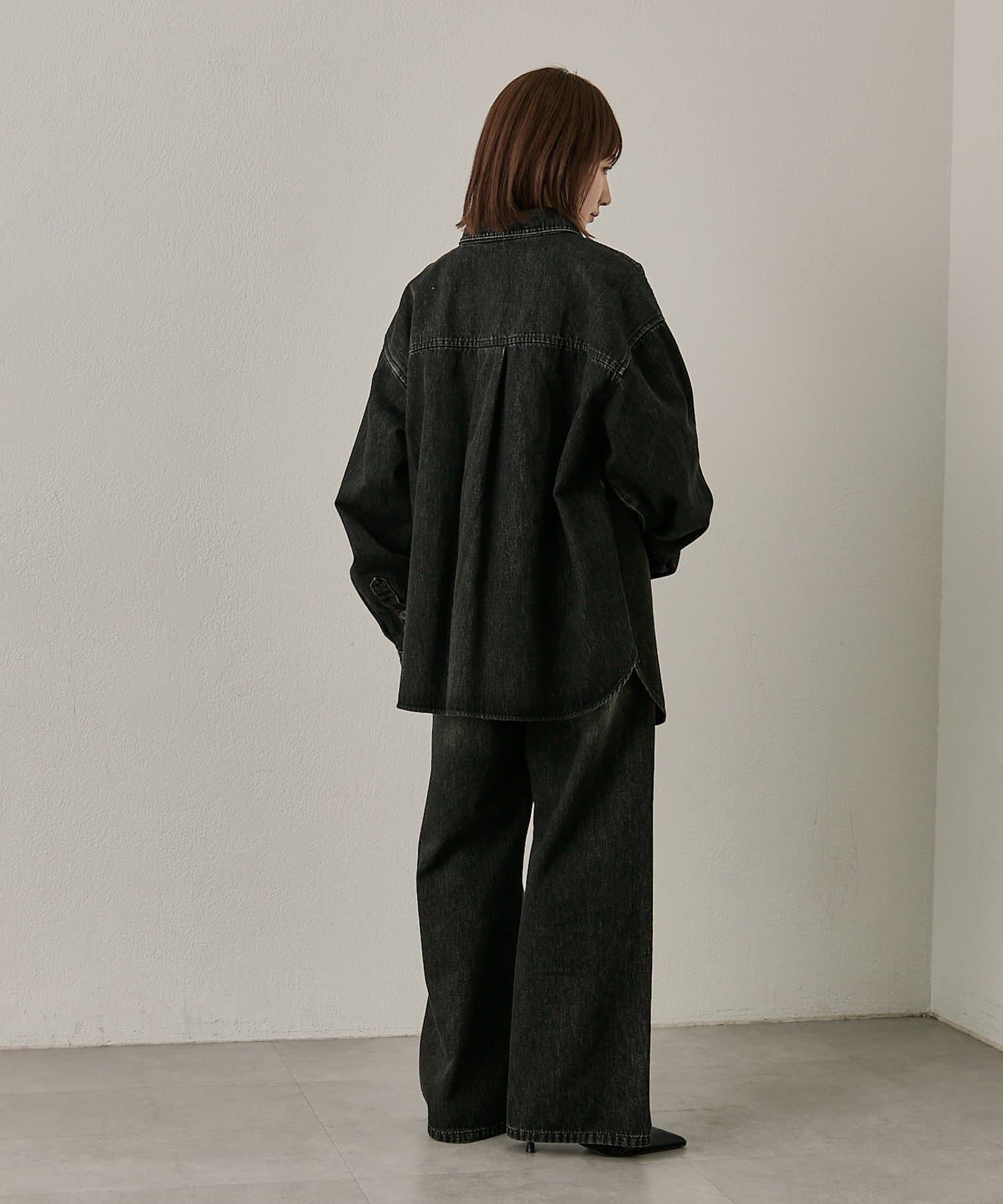 mline(エムライン) [mline]BIGポケット デニムシャツ