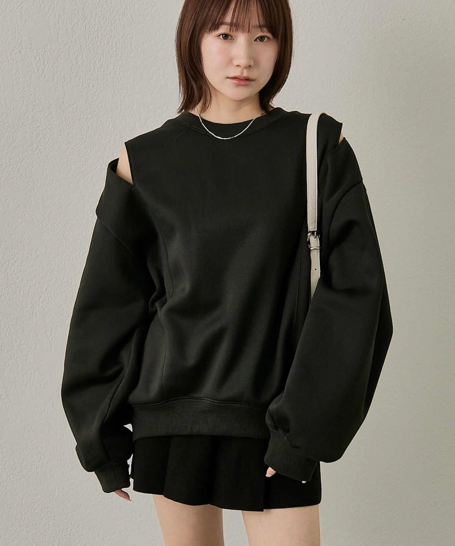 mline(エムライン) [mline]カットデザイン スウェット